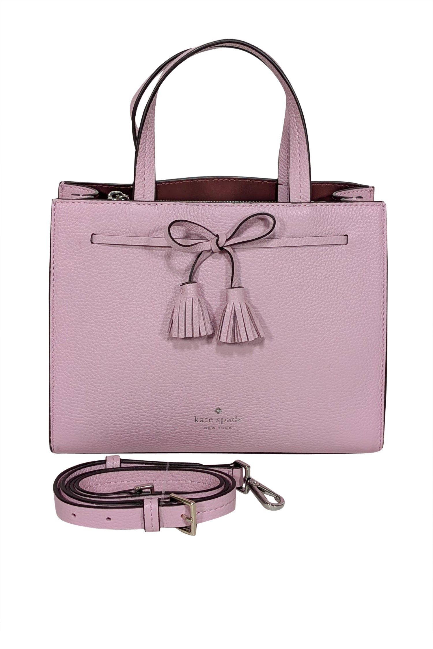 Kate Spade Lilac Pink Pebbled Leather Satchel: A Whimsical Fashion Statement