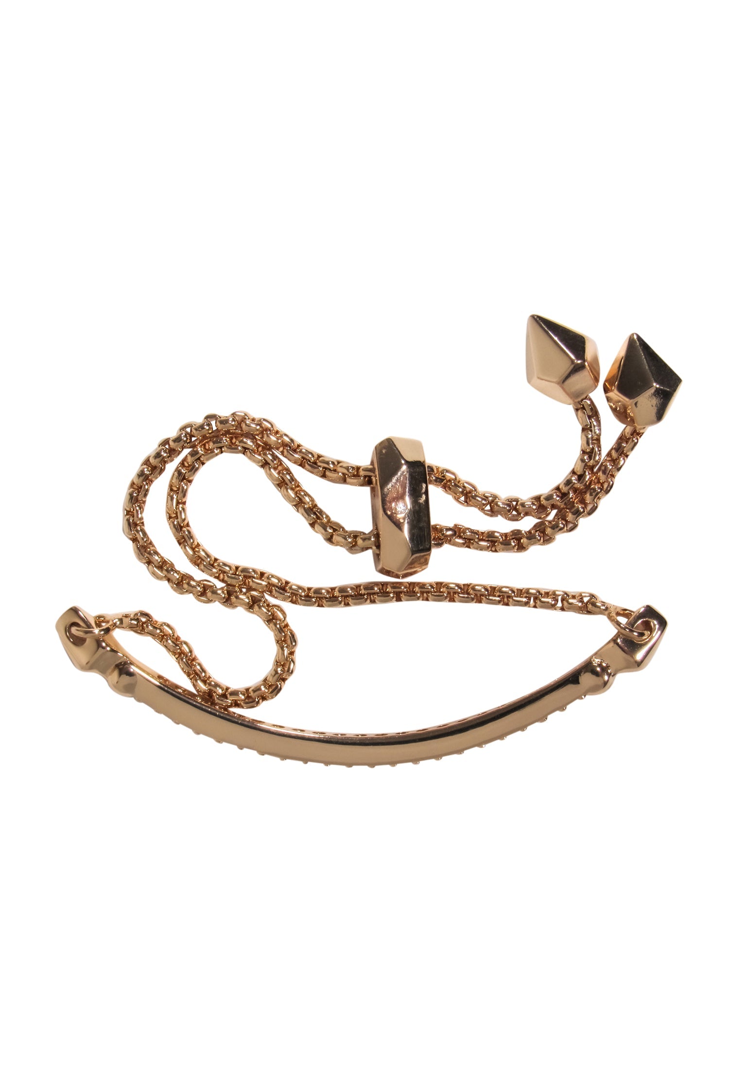 Kendra Scott's Stunning Rose Gold Adjustable Jeweled Bar Bracelet