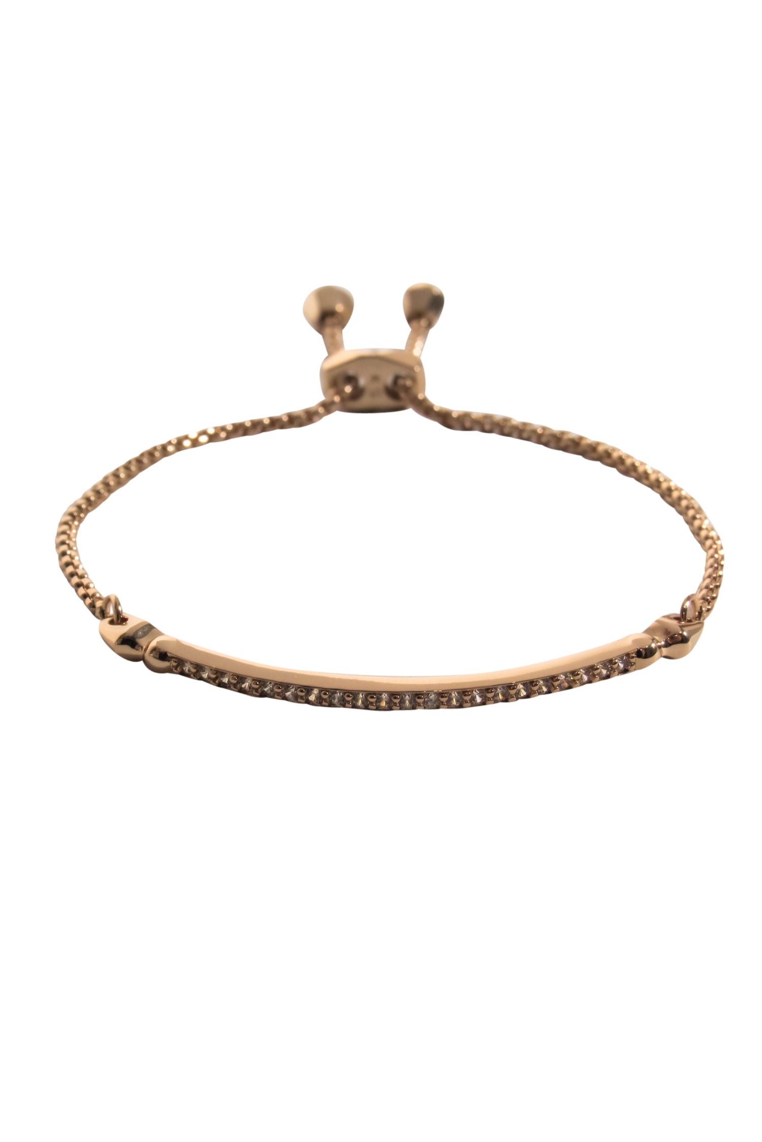 Kendra Scott's Stunning Rose Gold Adjustable Jeweled Bar Bracelet