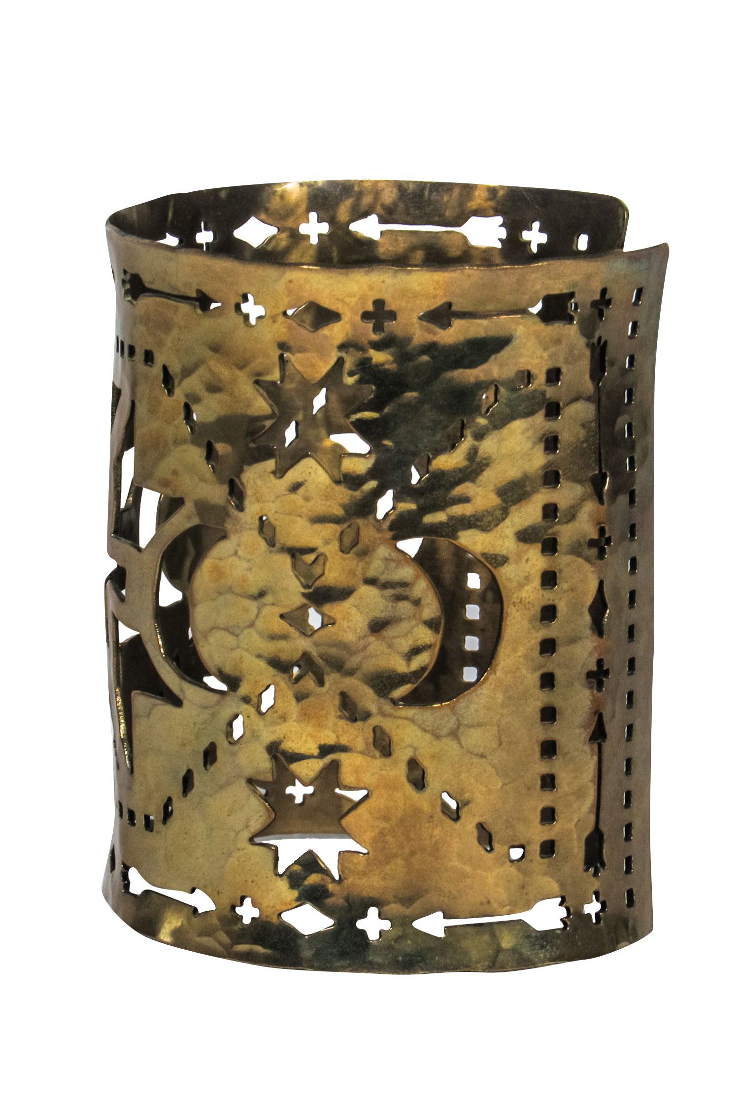 Pamela Love - Stunning Large Brass Laser Cut Print Cuff Bracelet
