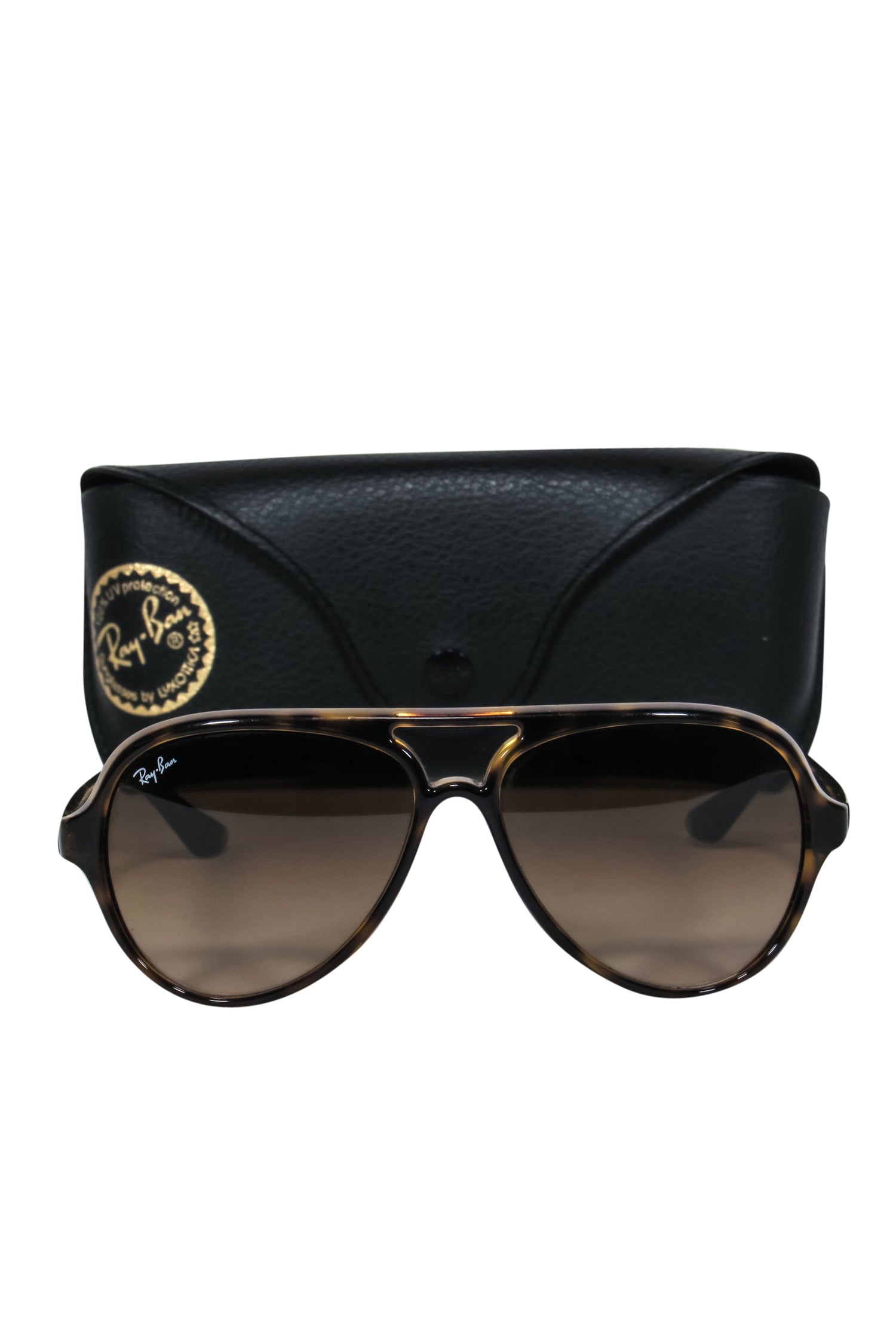Ray-Ban Brown Tortoise Shell Aviator Sunglasses - Channel Your Inner '70s Groove!
