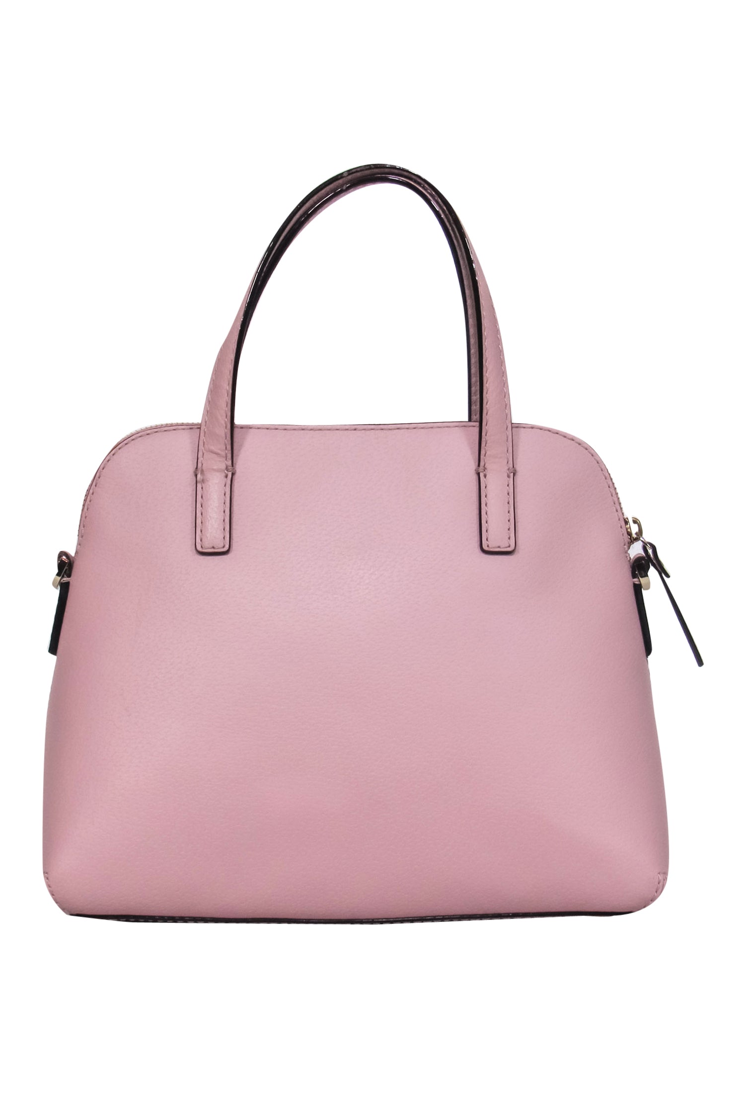 Kate Spade - Adorable Light Pink Pebbled Leather Convertible Satchel with a Charming Bow