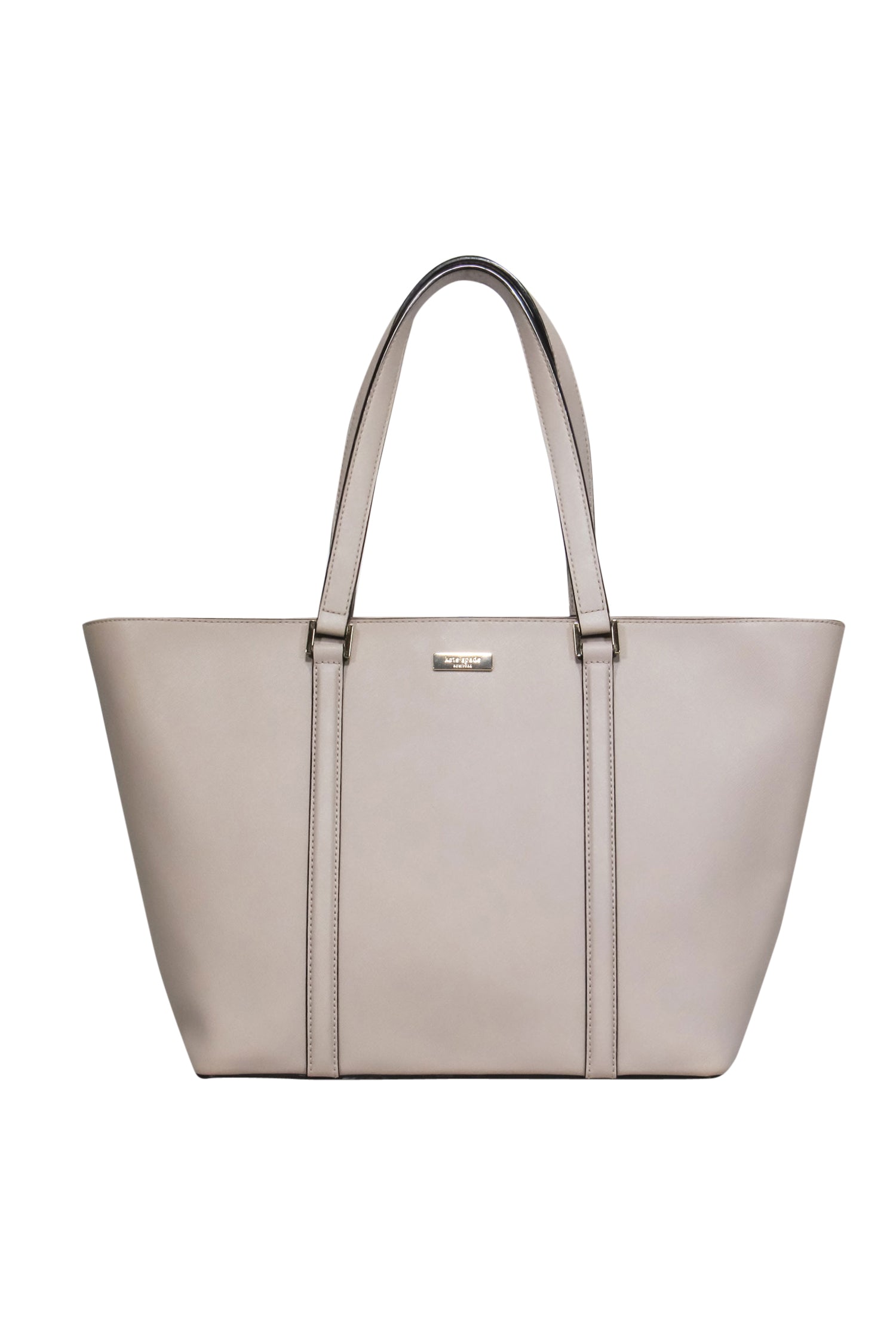 Kate Spade's Stunning Beige Textured Large Zippered Tote Bag