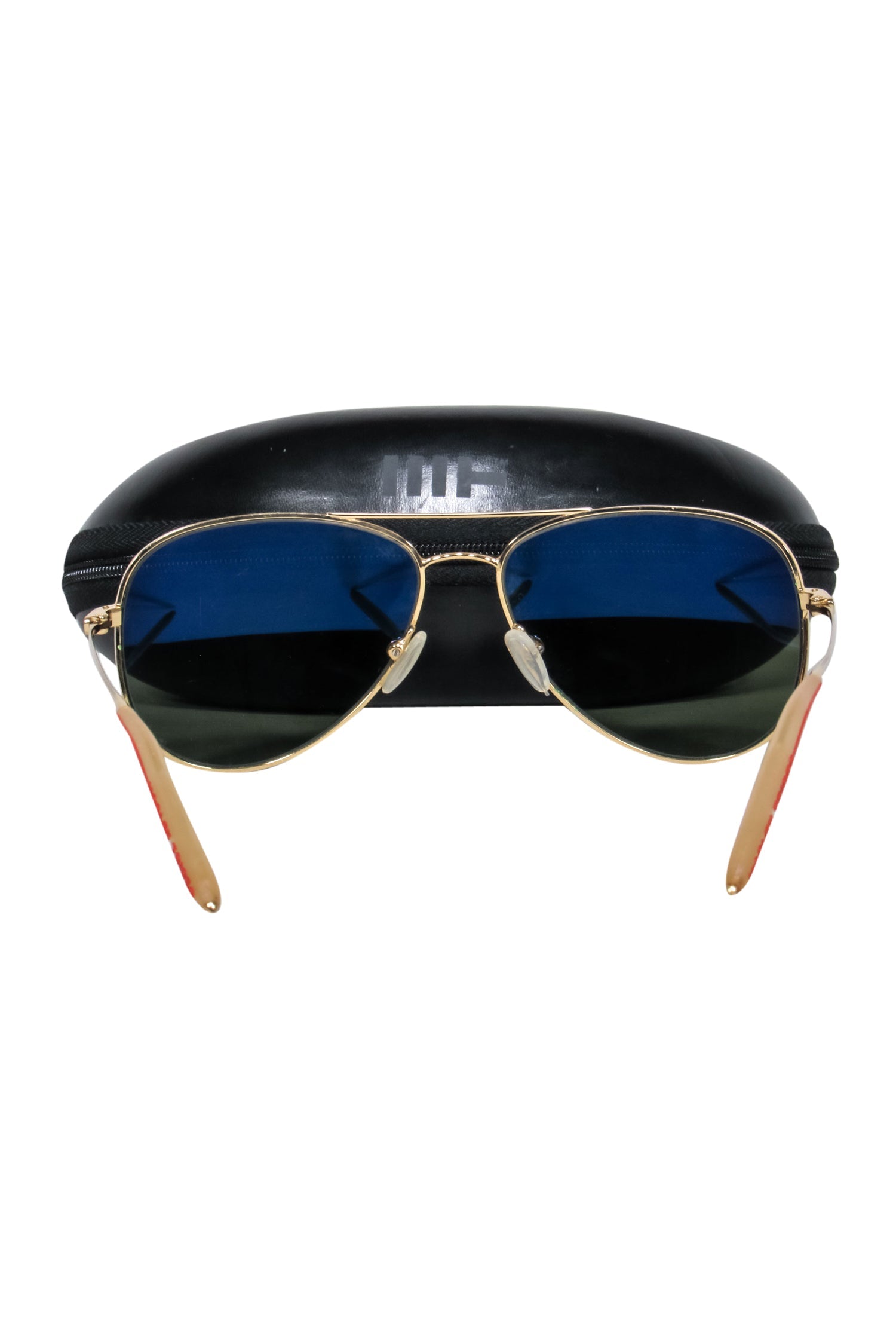 Mosley Tribes - Stunning Gold Frame Aviator Sunglasses with Black Lenses