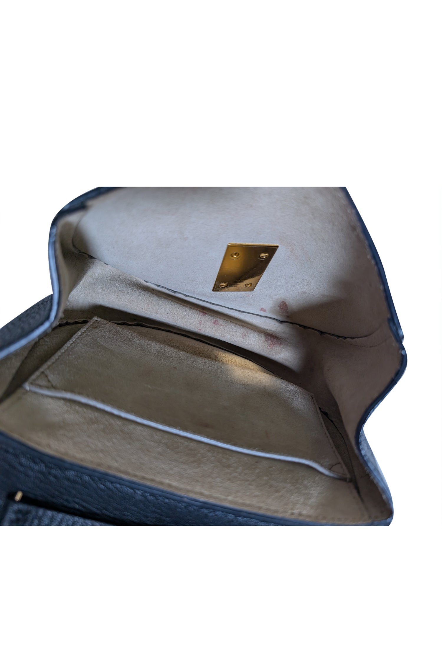 Chloe's Glamorous Black Grained Lambskin Drew Crossbody Bag