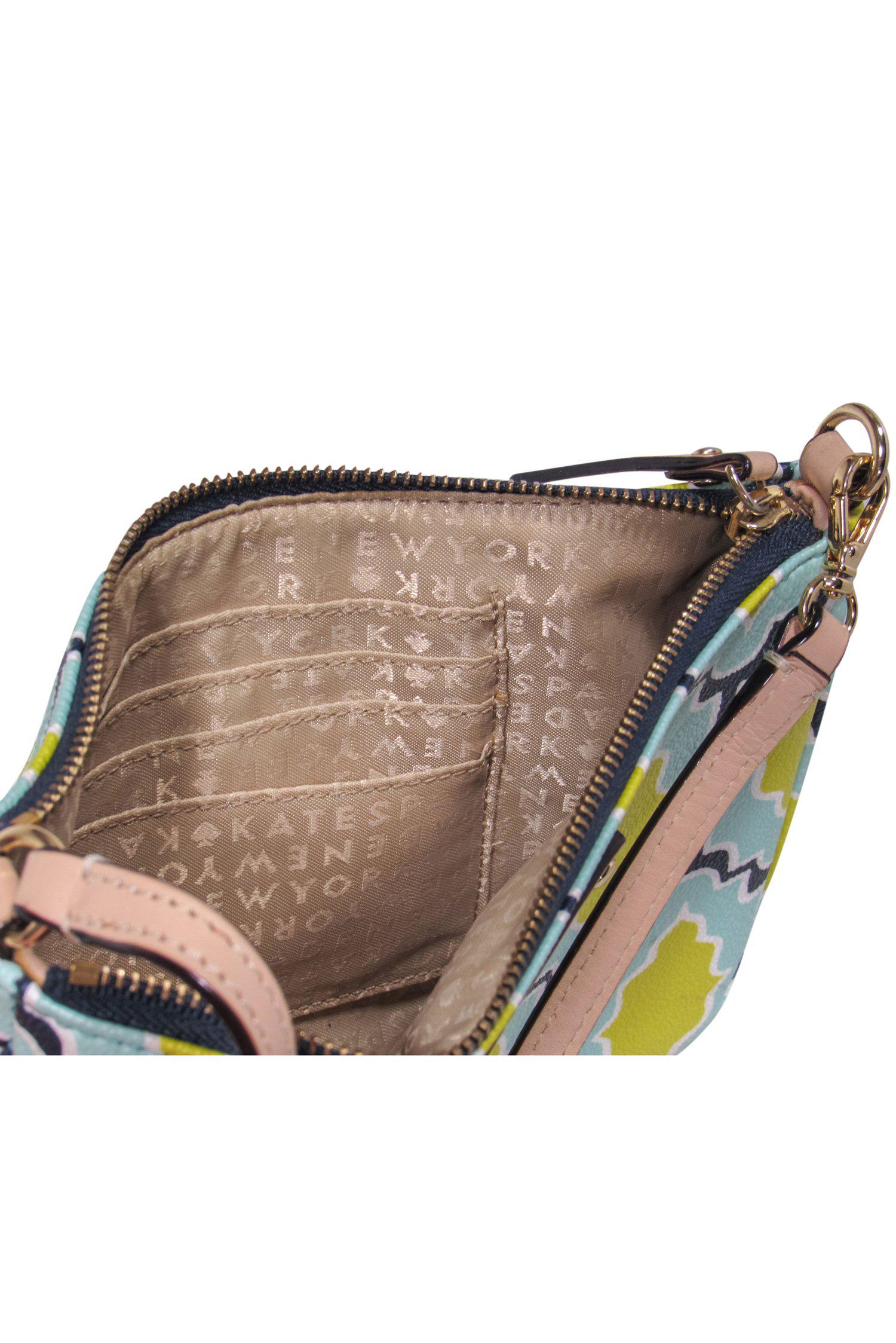 Kate Spade Blue Patterned Grained Leather Mini Bag - A Chic Y2K Essential