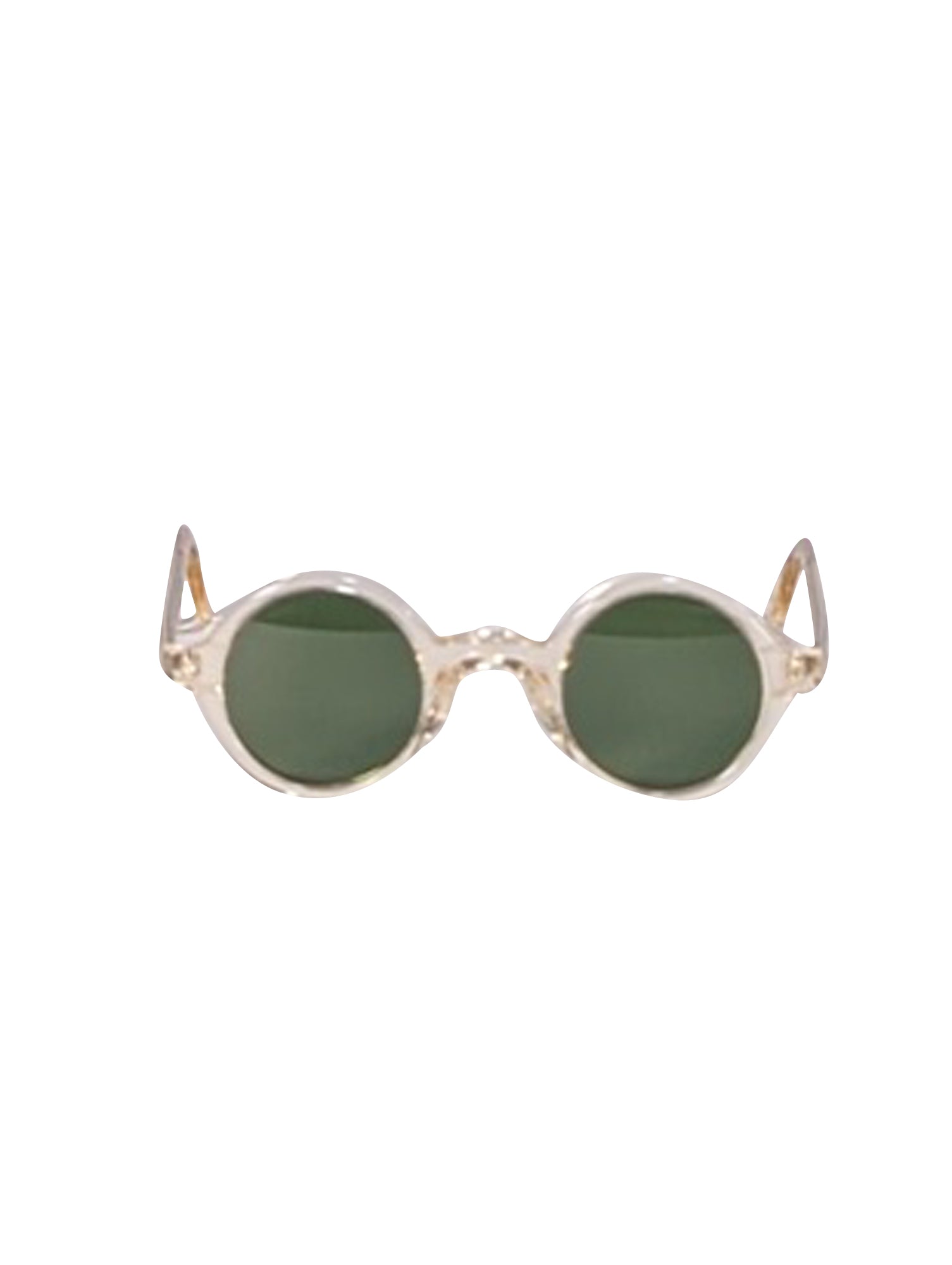 Moscot Zolman Light Yellow Transparent Round Sunglasses - Stand Out in Style!