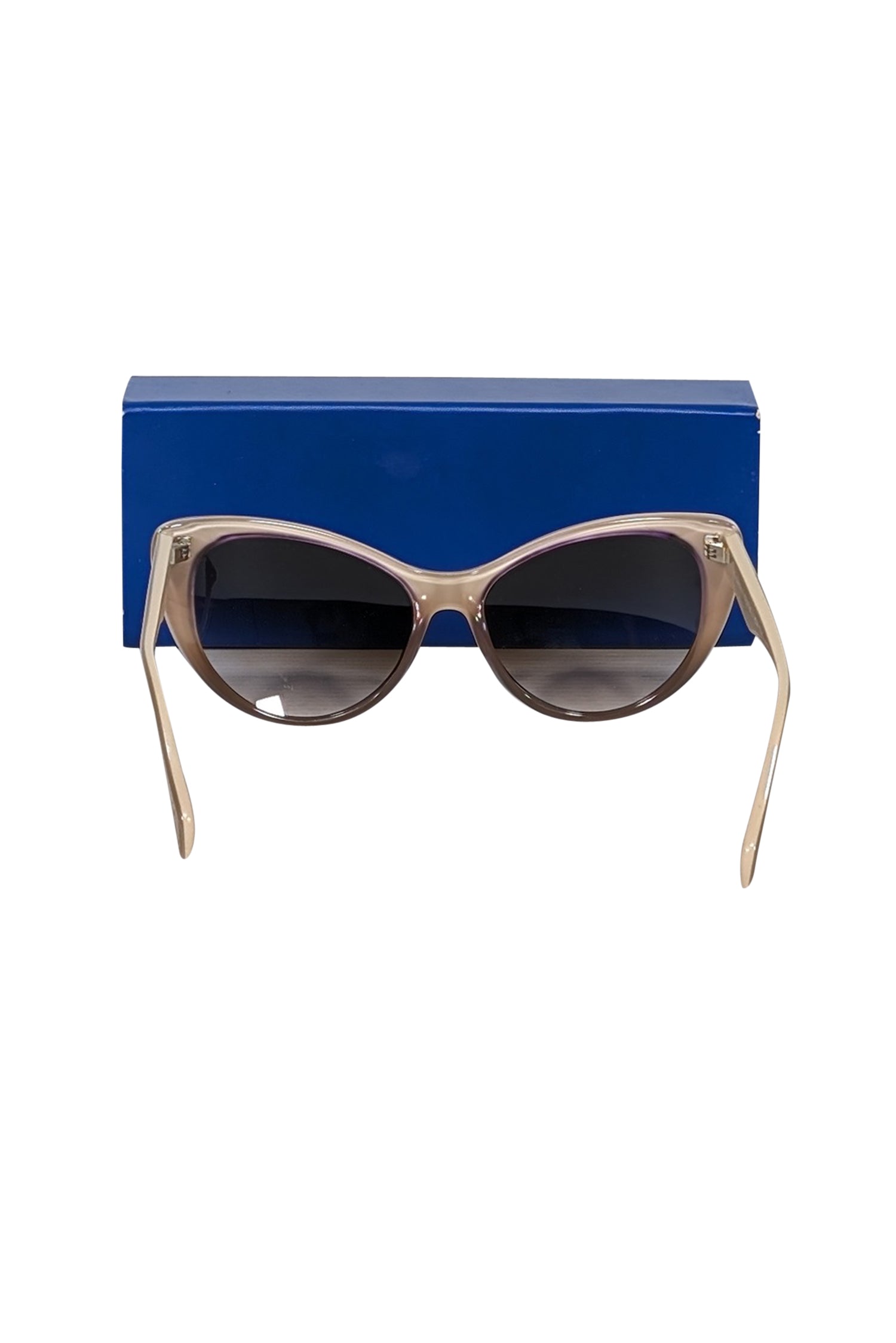 Morgenthal Frederics Beige Cat Eye Sunglasses - Exude Glamour!