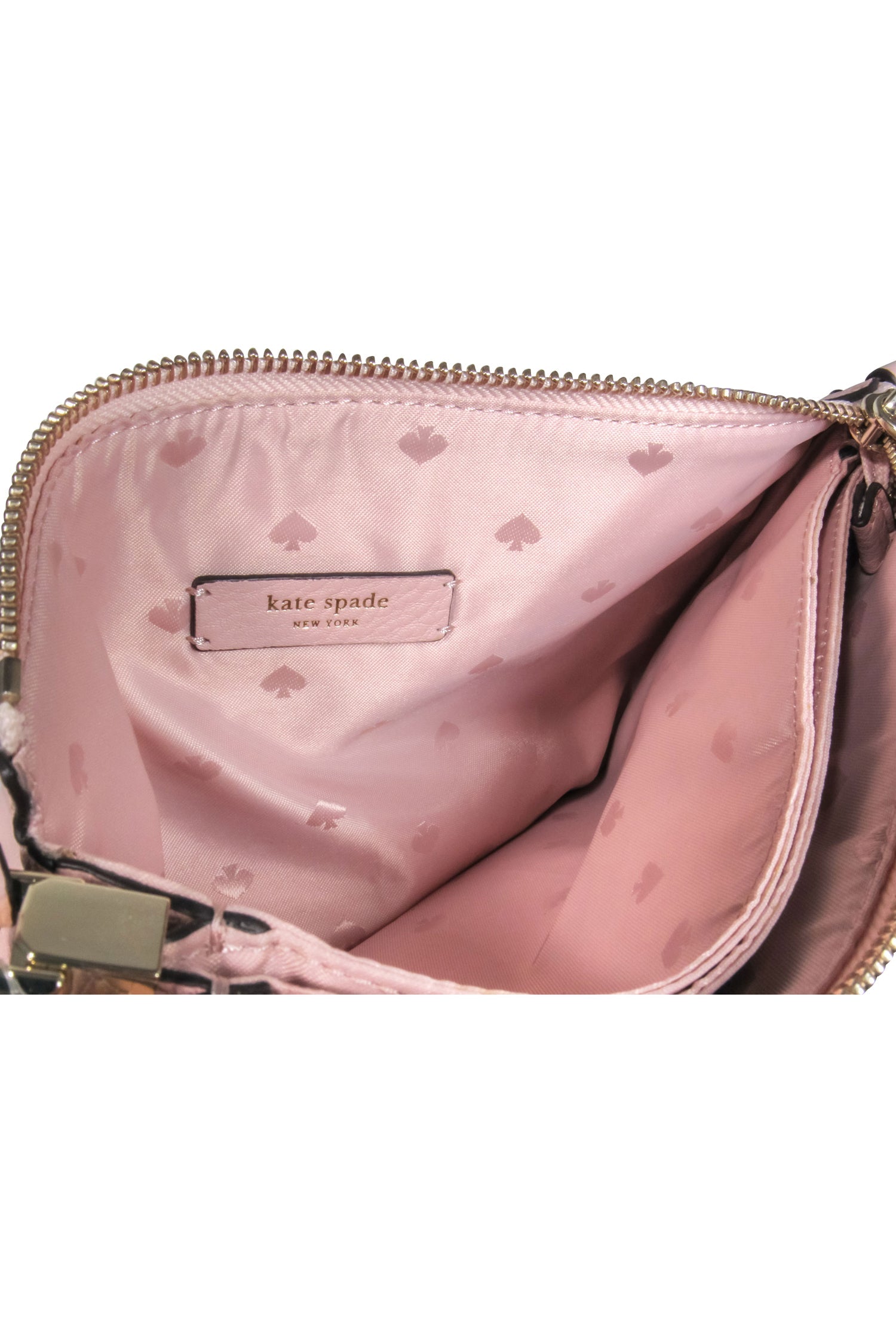Kate Spade Light Pink Pebbled Leather - Chic Triple Gusset Crossbody