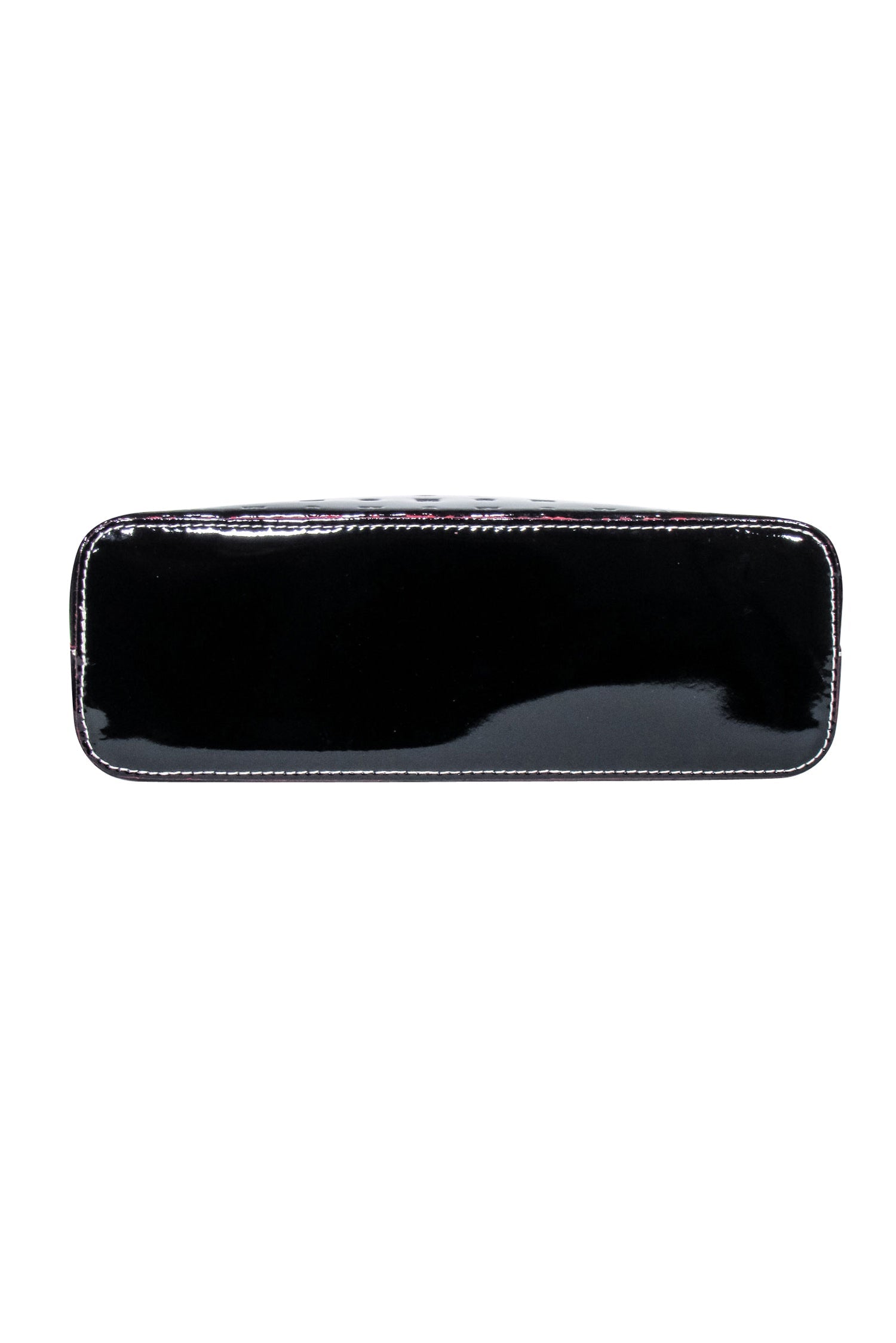 Arcadia - Stunning Black Logo Embossed Patent Leather Crossbody