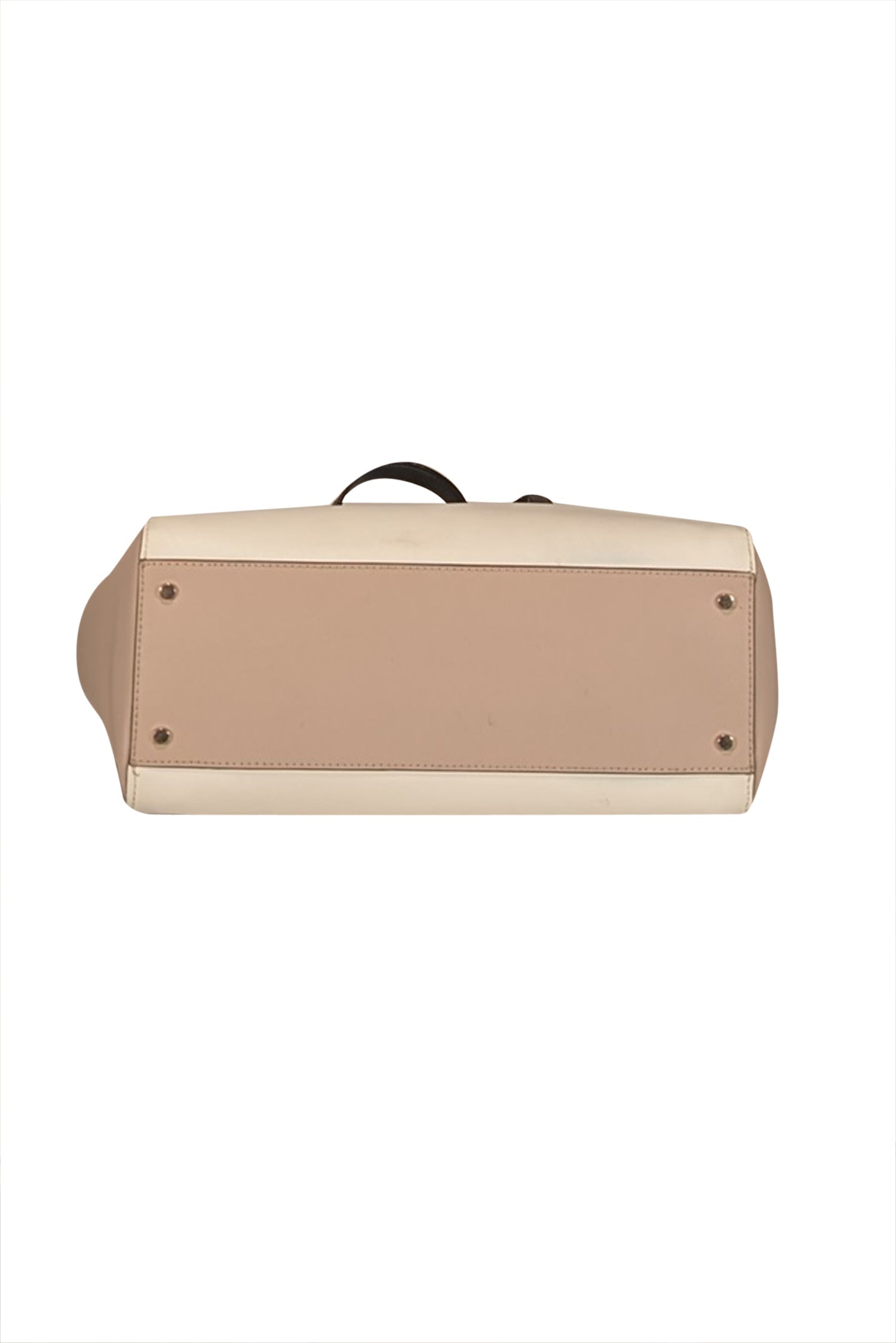 Kate Spade Ivory, Beige & Black Colorblock Luxury Tote Bag