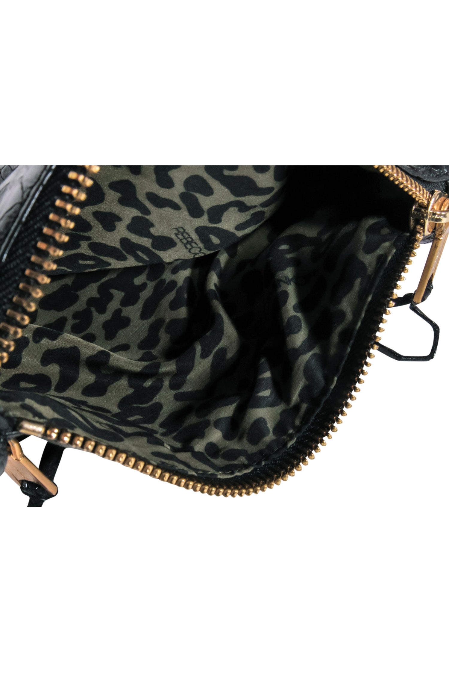 Rebecca Minkoff - Stunning Black Embossed Crocodile Leather Crossbody Bag