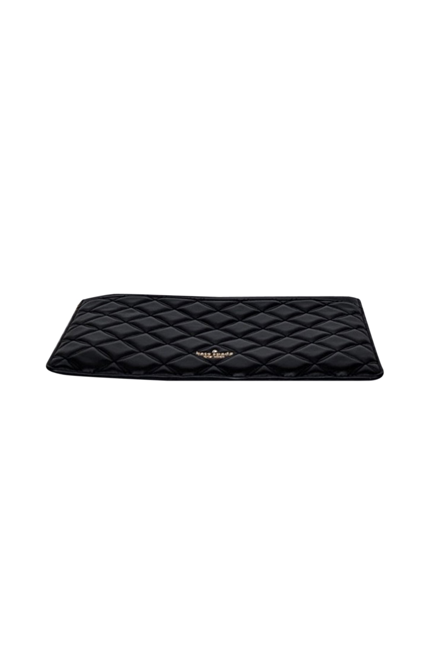 Kate Spade's Stunning Black Quilted Leather Natalia Large Zip Pouch