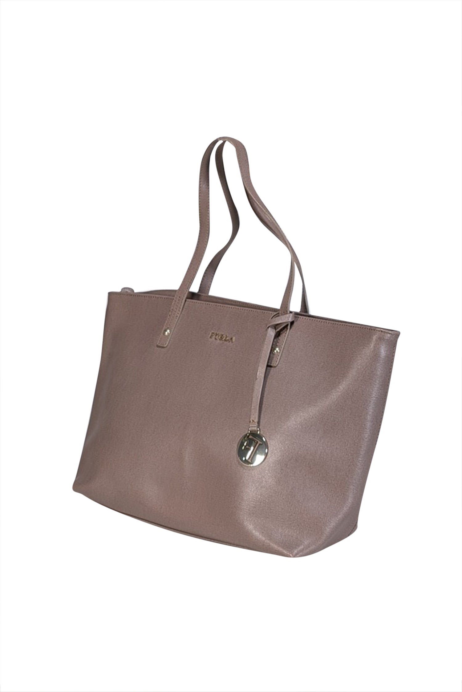 Furla - Exquisite Dark Beige Medium Tote Bag