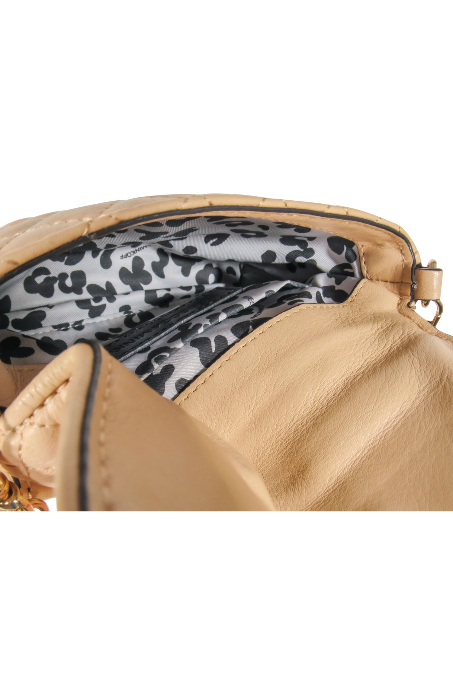 Rebecca Minkoff - Stunning Light Tan Quilted Leather Belt Bag with Gold Chain