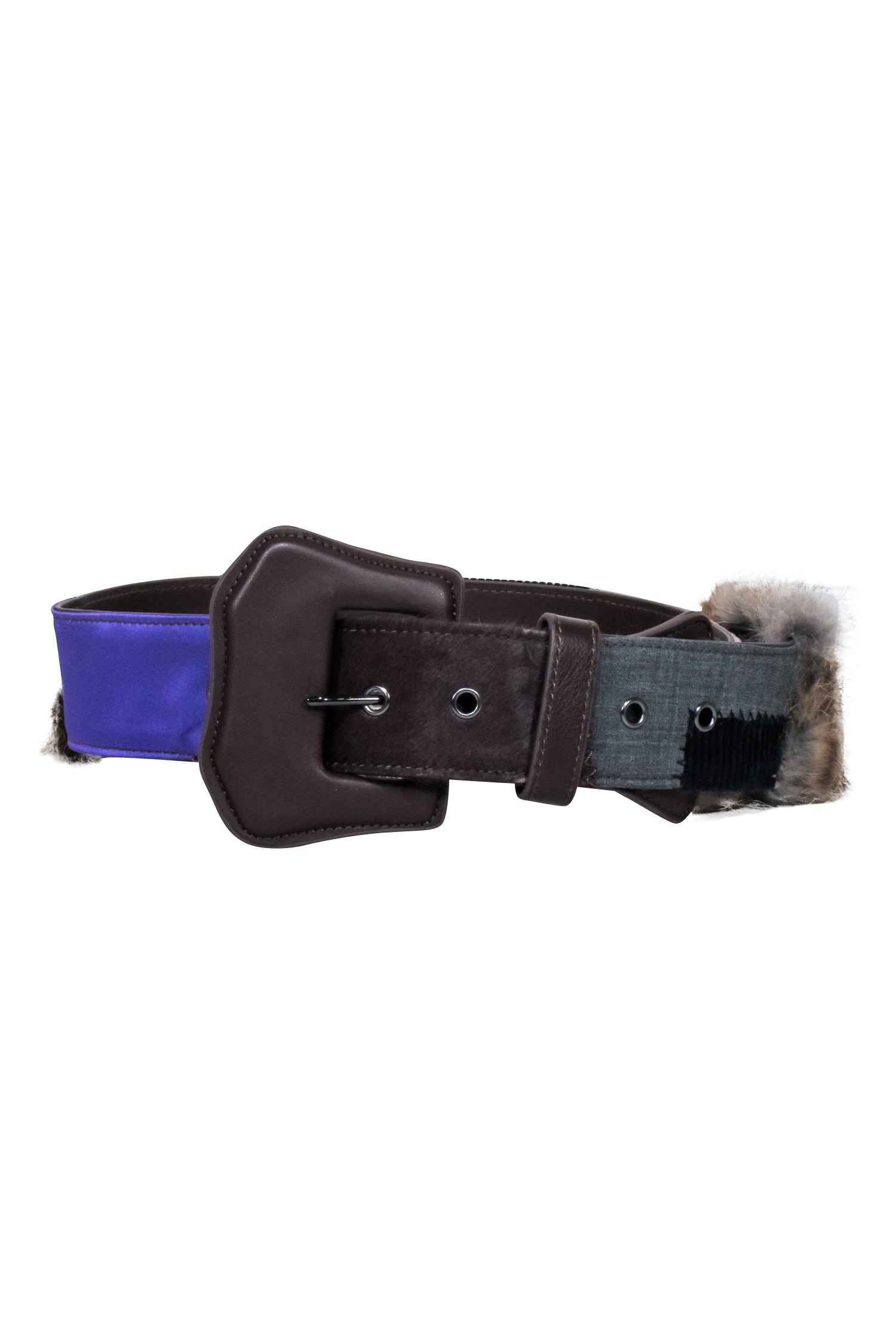 Weekend Max Mara - Stylish Multi - Color Fur Trim Belt (One Size)