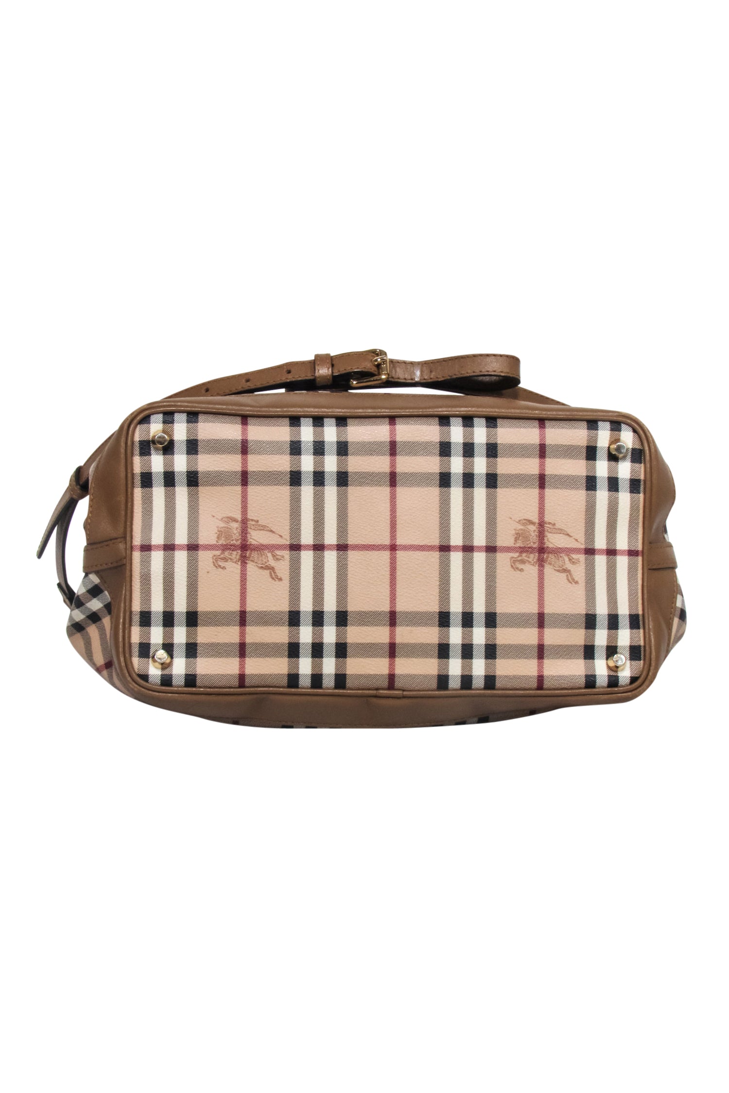 Burberry - Beige Signature Plaid Large Bucket Bag: A Style Icon