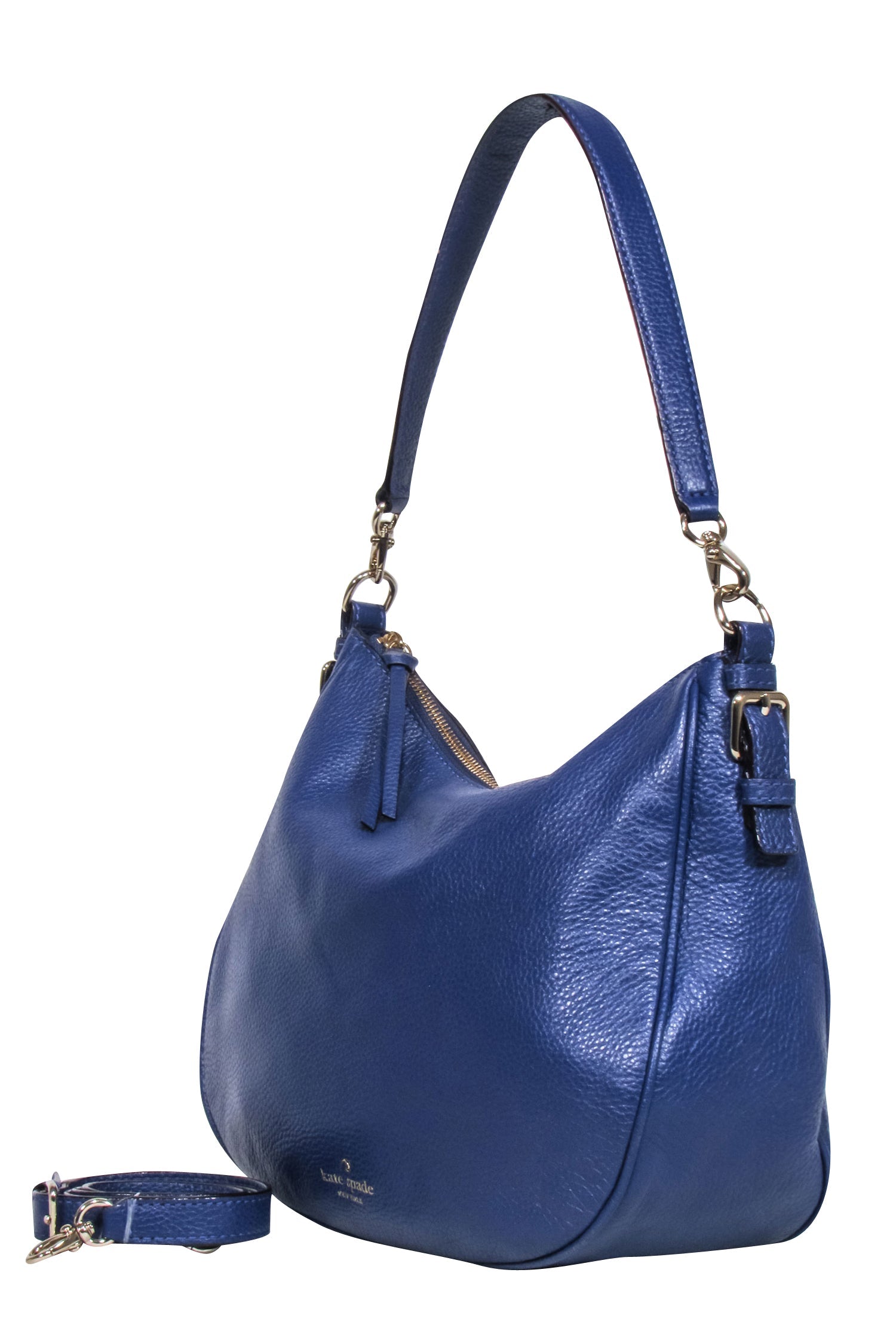 Kate Spade Gorgeous Dark Blue Leather Satchel