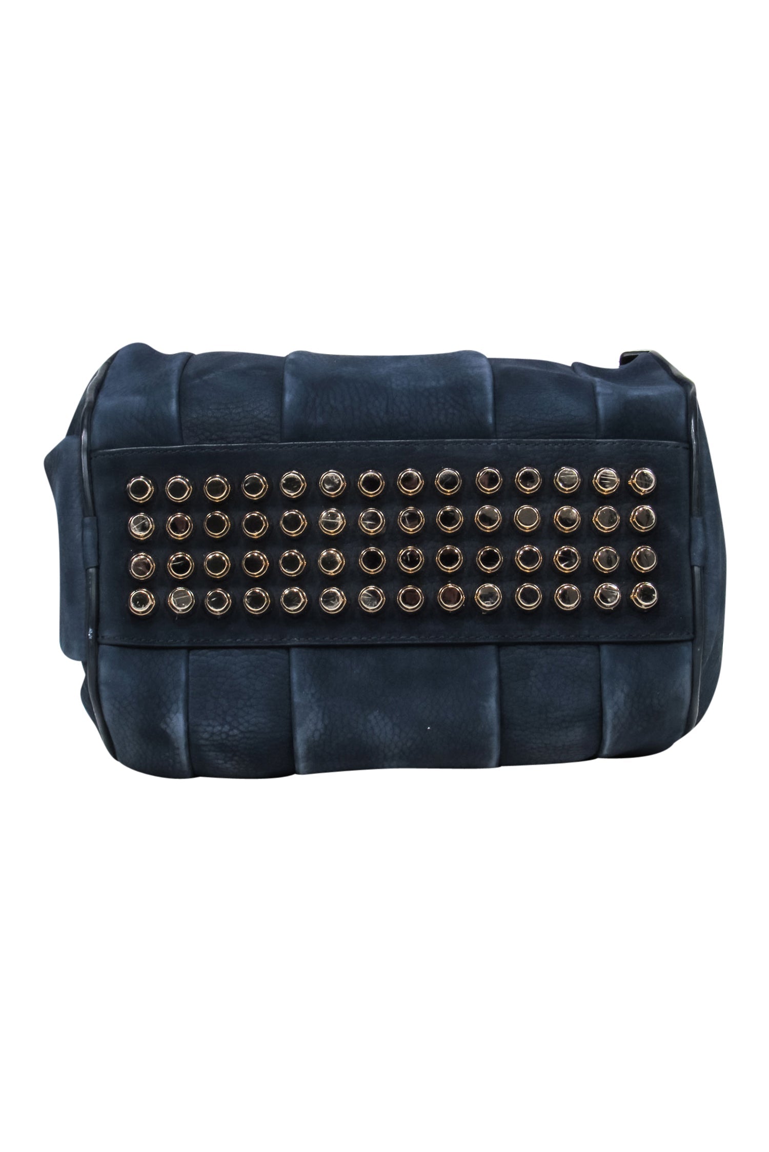 Alexander Wang Navy Nubuck Rockie Crossbody Handbag - Stylish & Trendy