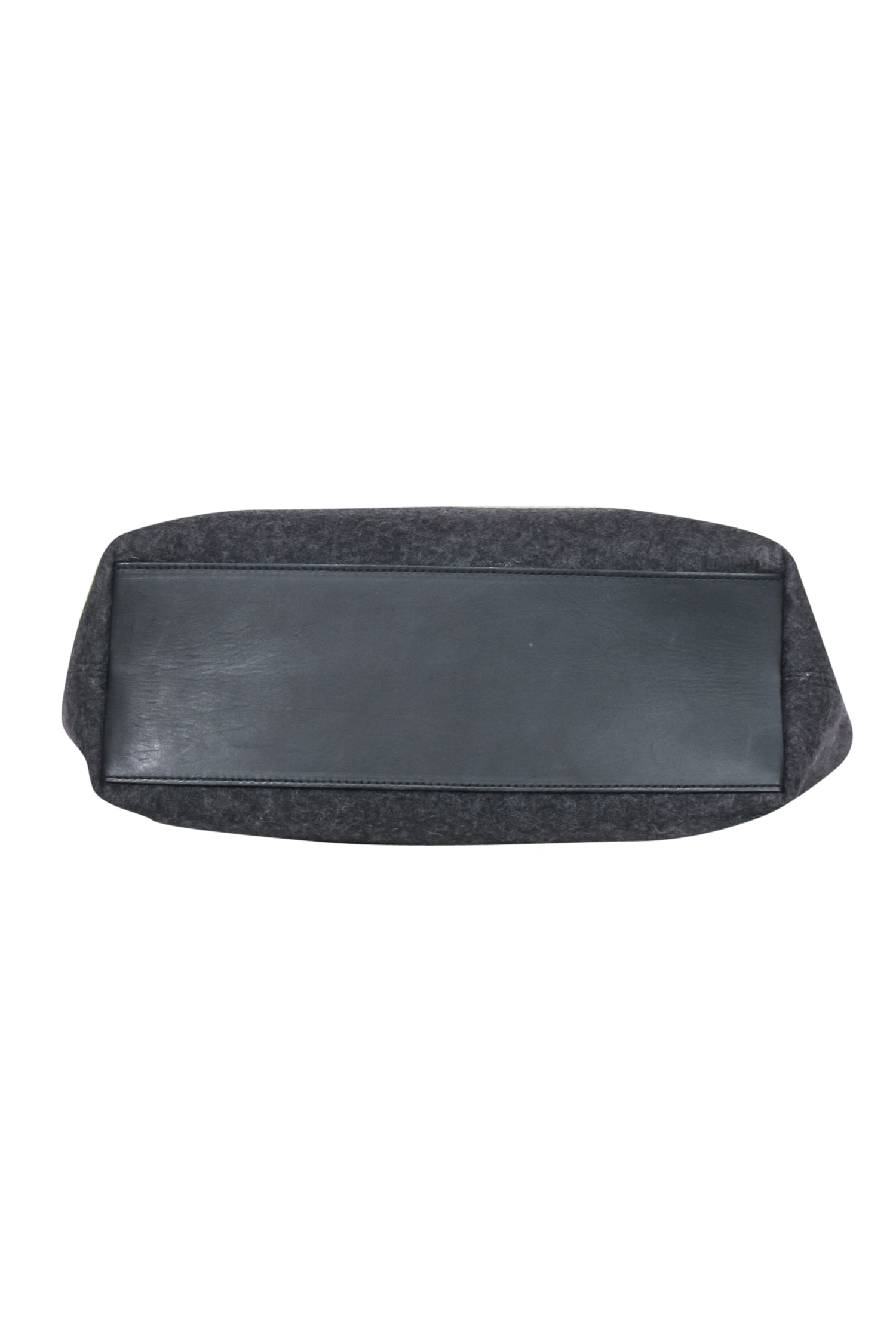 Graf Lantz - Stunning Gray Wool Felt & Leather Tote Bag
