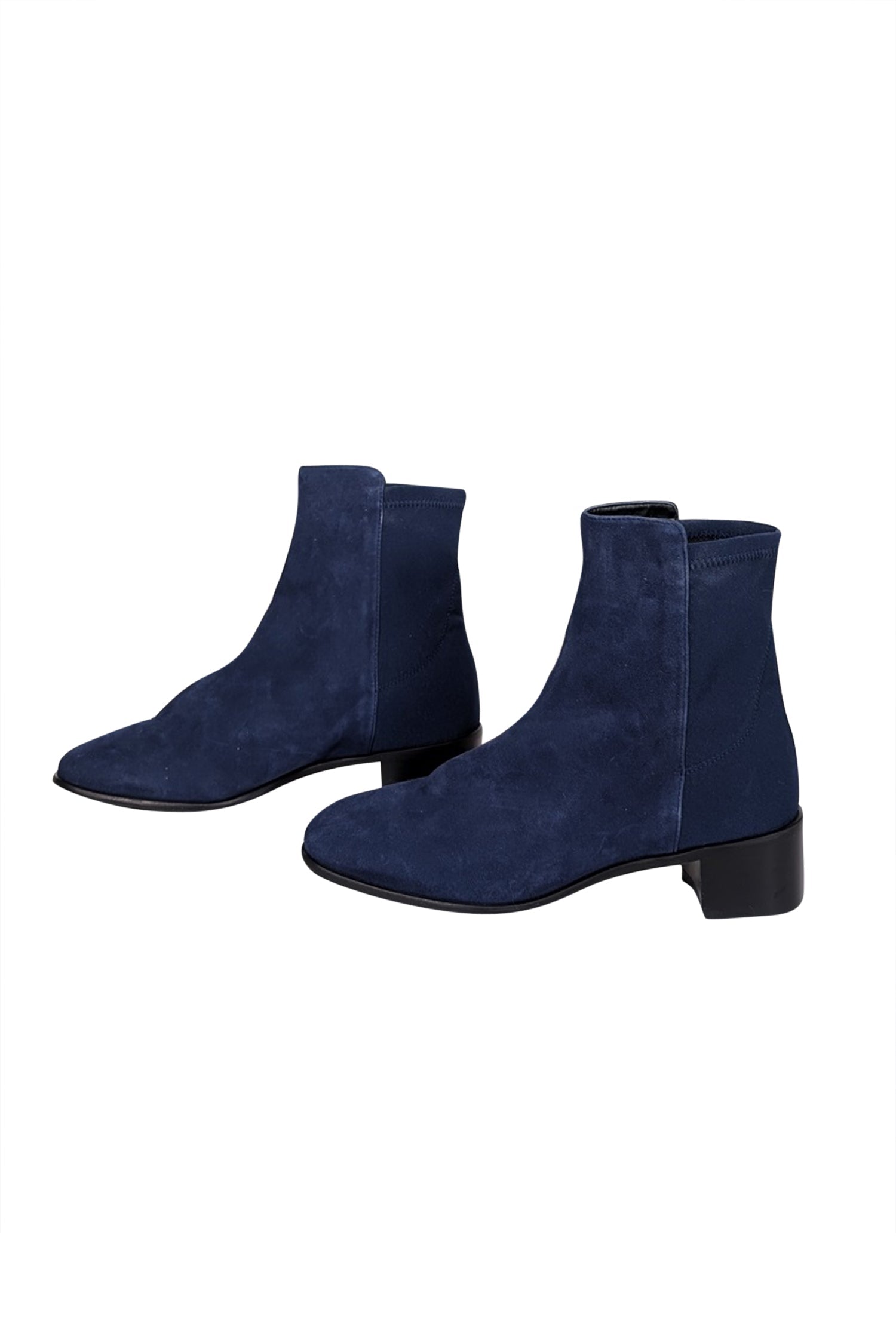 Stuart Weitzman Navy Suede Short Boots - Size 7.5 - Unleash Your Style!