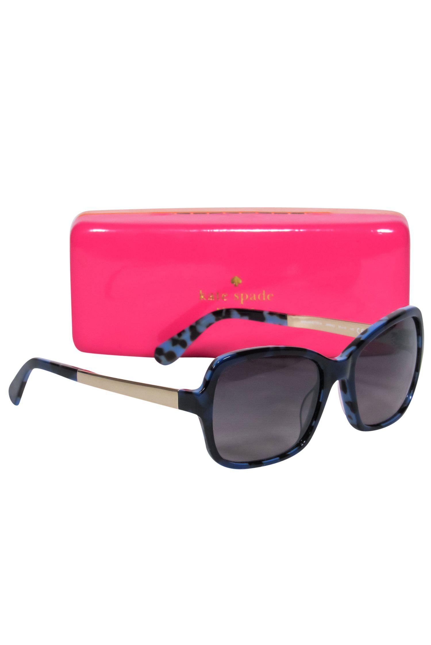 Kate Spade Blue Tortoise Shell Wayfarer Sunglasses - Make a Statement!