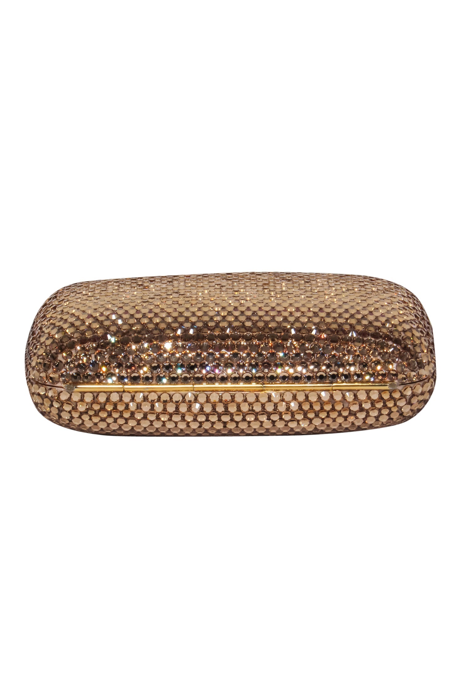 Judith Leiber Crystal Mini Clutch: A Glamorous Gold-Chain Accessory
