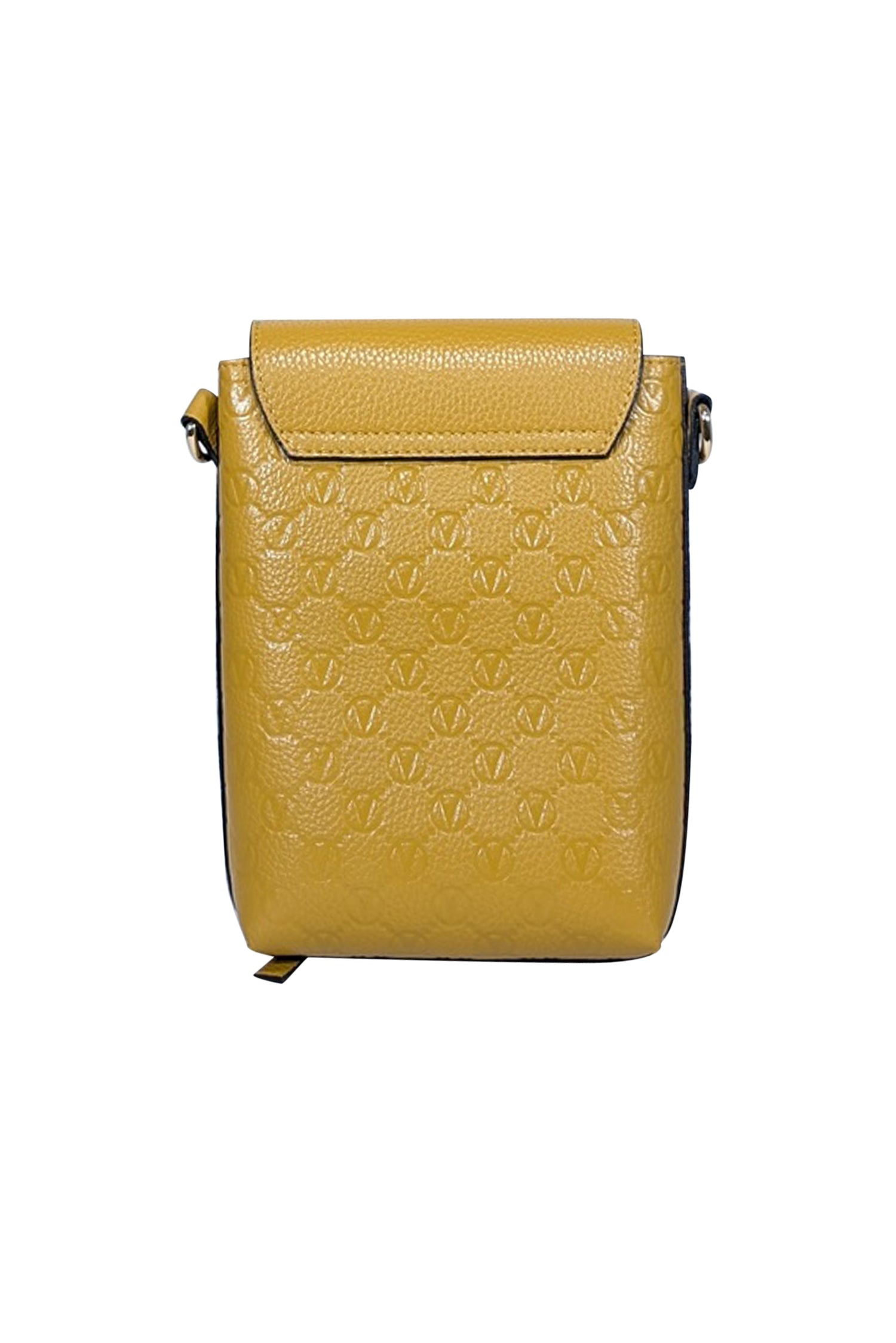 Valentino by Mario Valentino - Stunning Mustard Yellow Embossed Logo Crossbody Bag