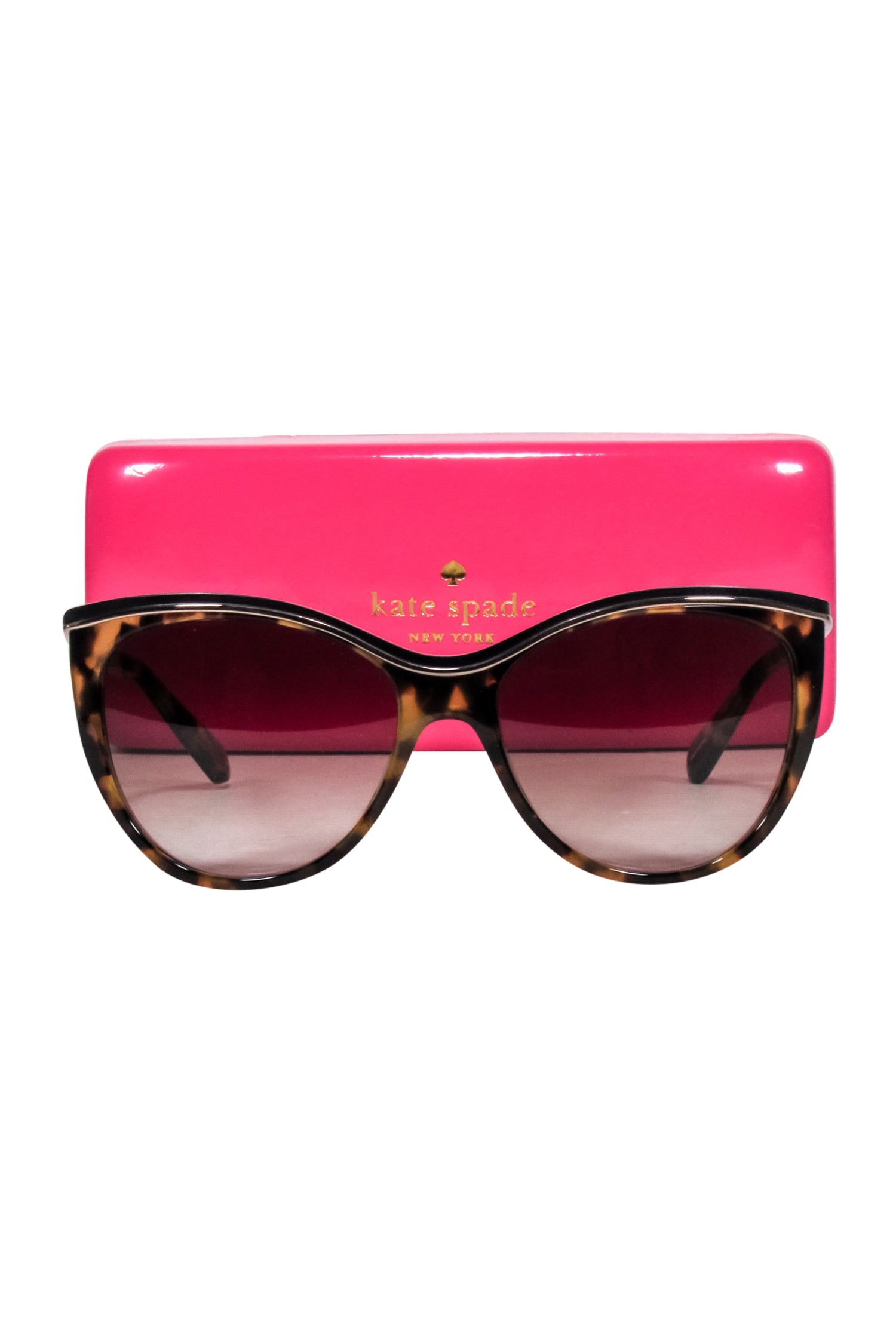 Kate Spade Stylish Brown Tortoise Cat Eye Sunglasses