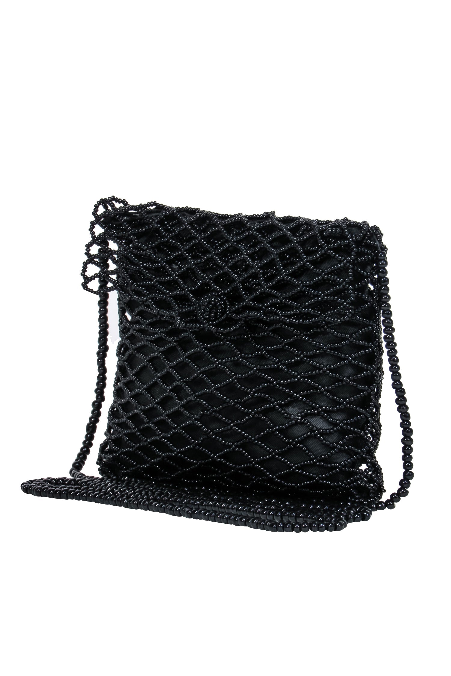 Max Mara Pianoforte Vintage Black Beaded Mini Crossbody Bag: A Timeless Accessory