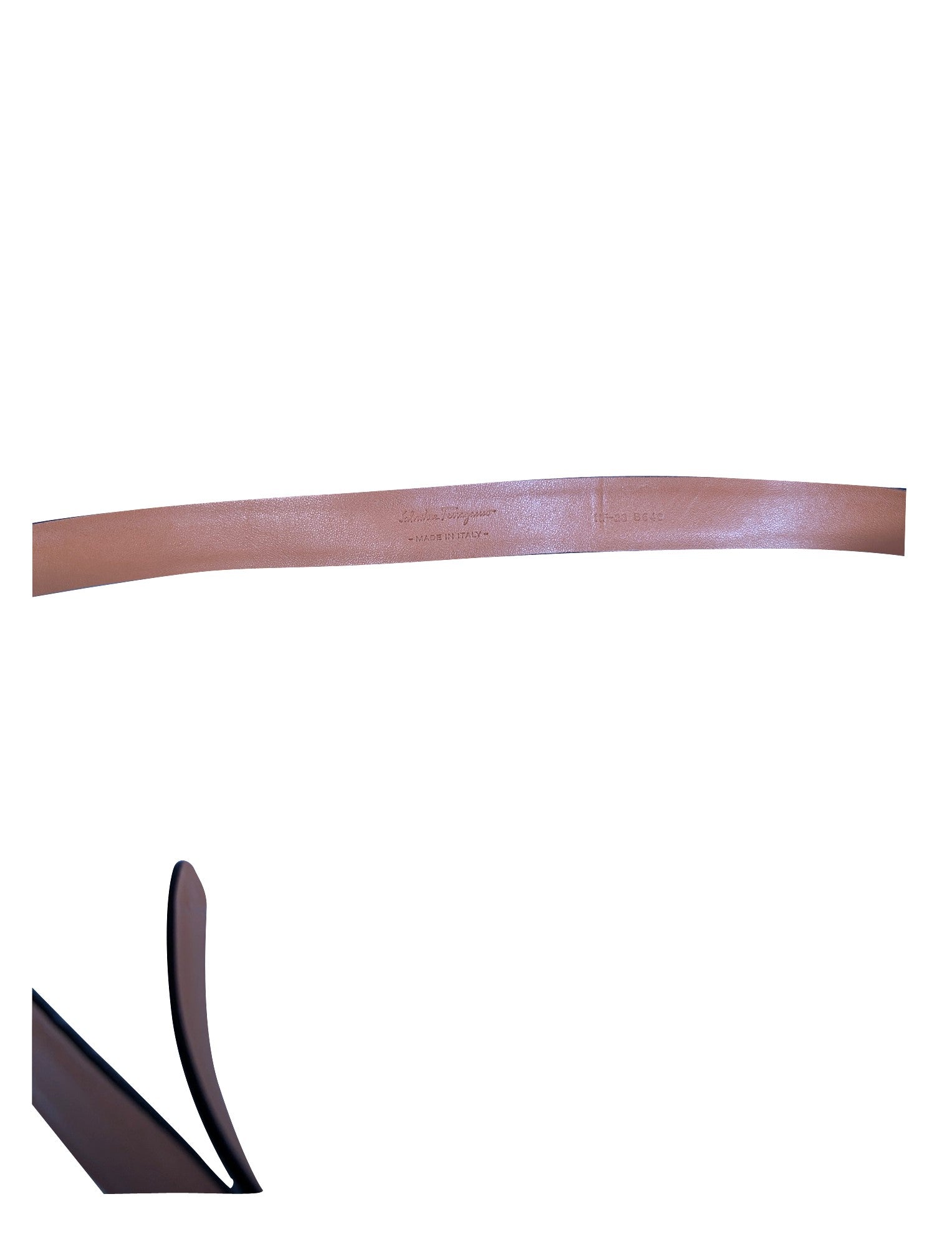 Ferragamo Tan Leather Logo Belt - Size M: A Touch of Luxury
