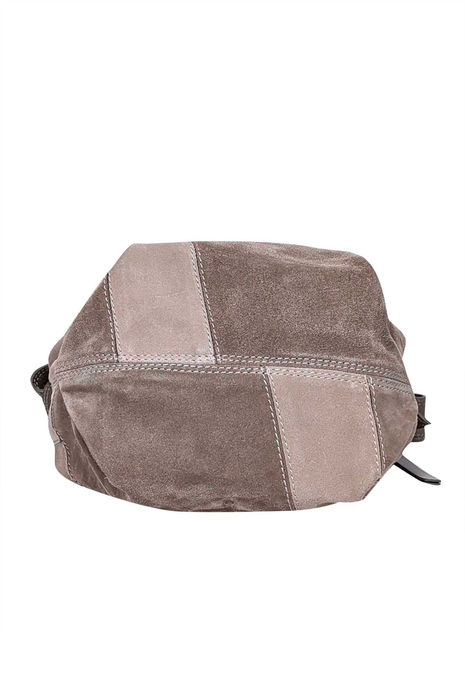 Zadig & Voltaire - Edgy Beige Suede Patchwork La Cecilia Shoulder Bag
