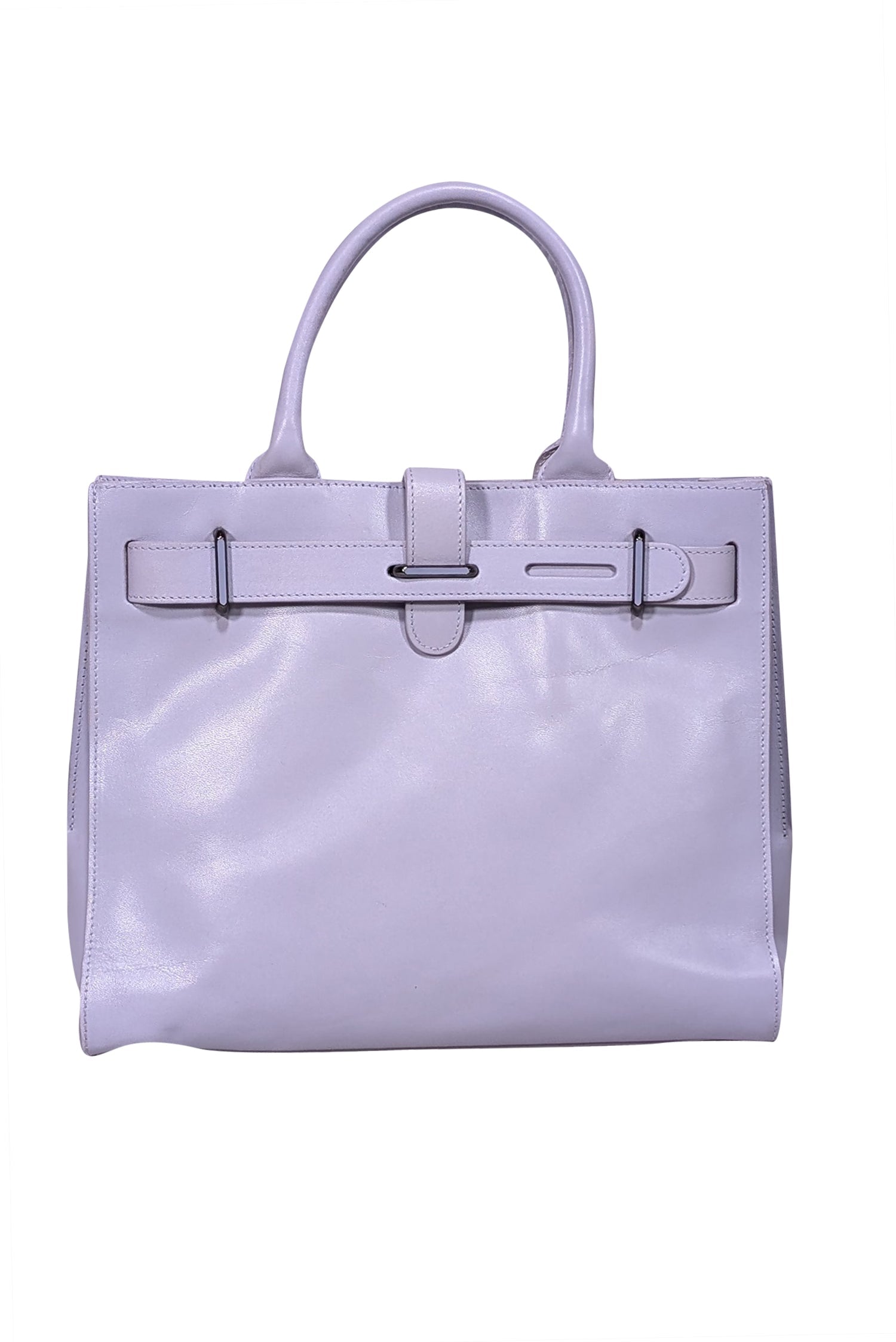 Furla - Stunning Periwinkle Leather Structured Handbag