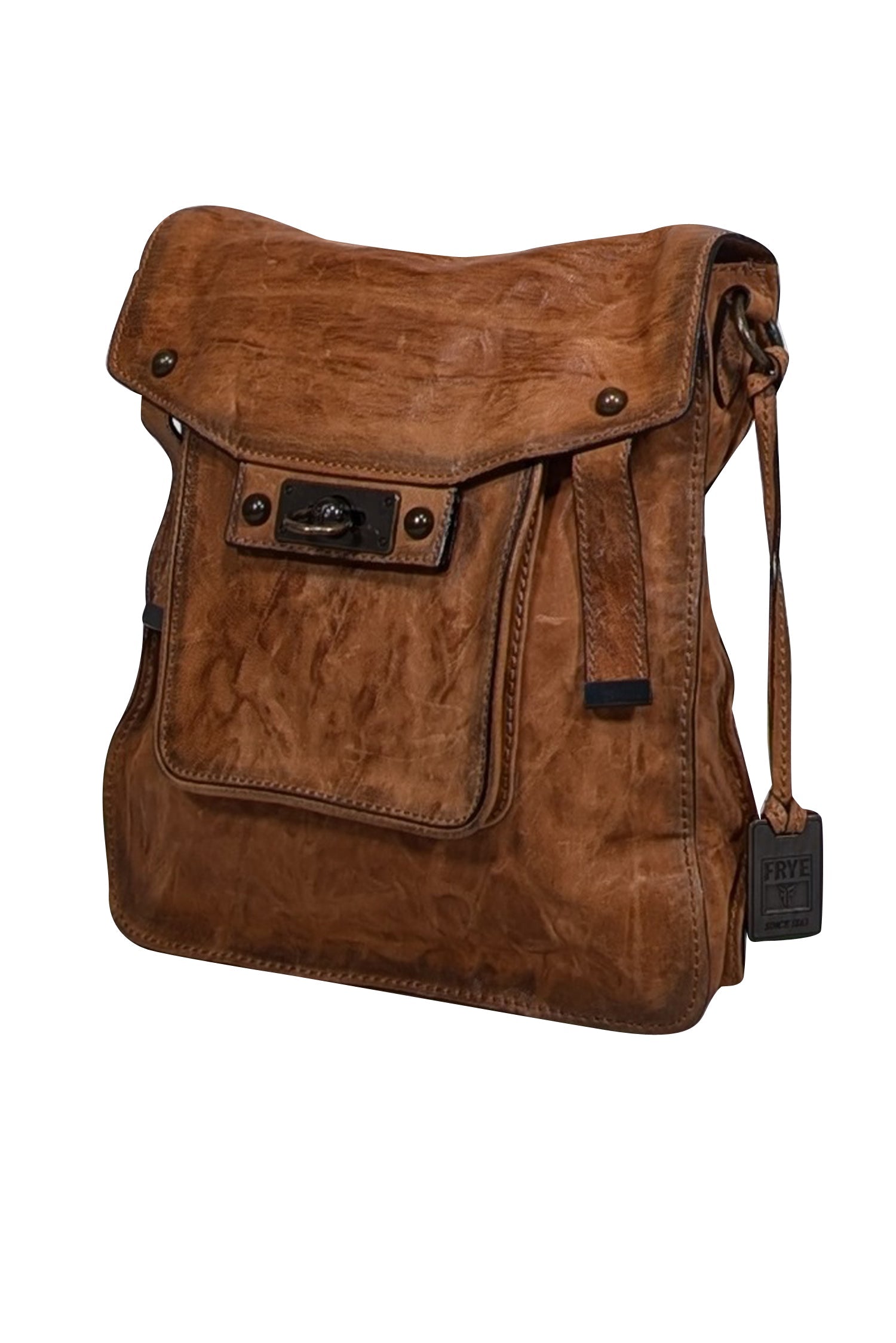 Frye's Stunning Tan Leather Large Crossbody Bag