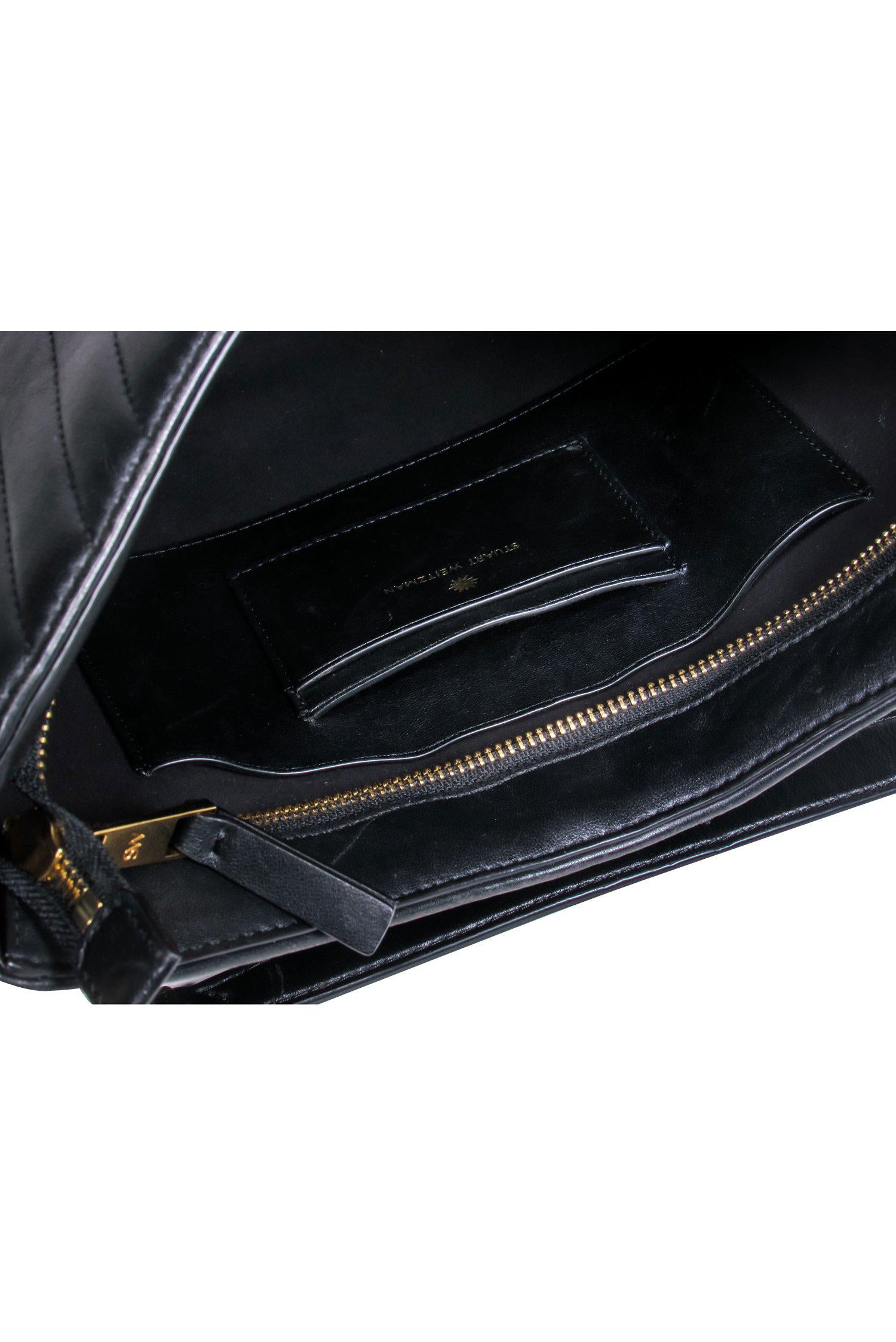 Stuart Weitzman - Gorgeous Black Quilted Leather Shoulder Bag