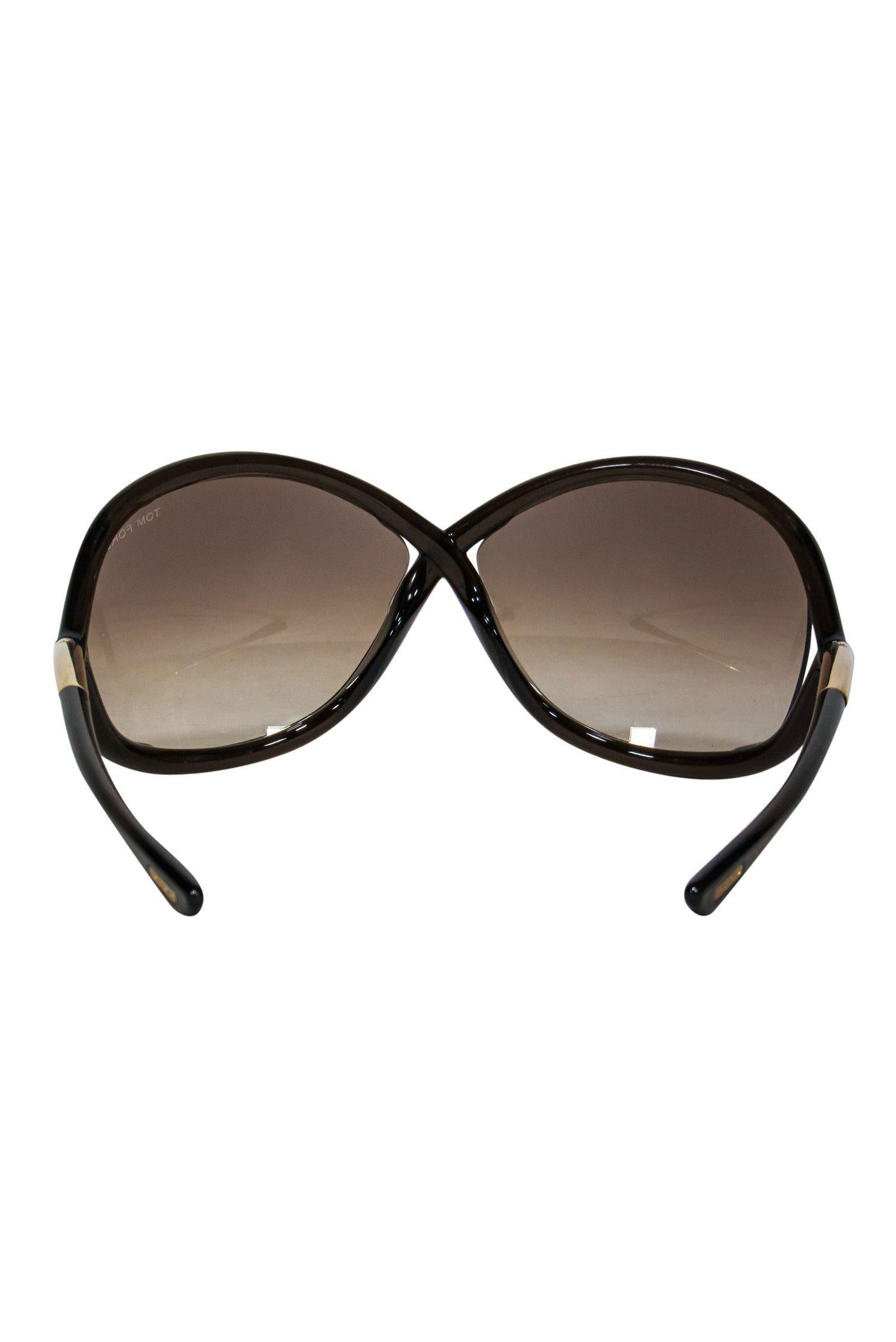 Tom Ford Jennifer Brown Oval Sunglasses - Stylish Sunwear