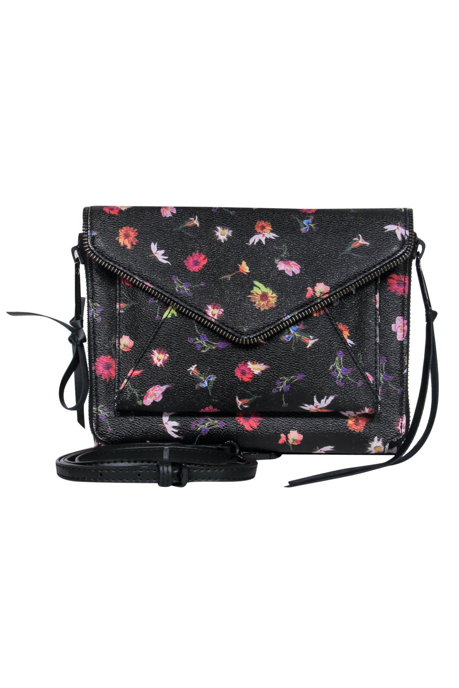 Rebecca Minkoff - Stunning Black & Multicolored Pebbled Leather Crossbody Bag