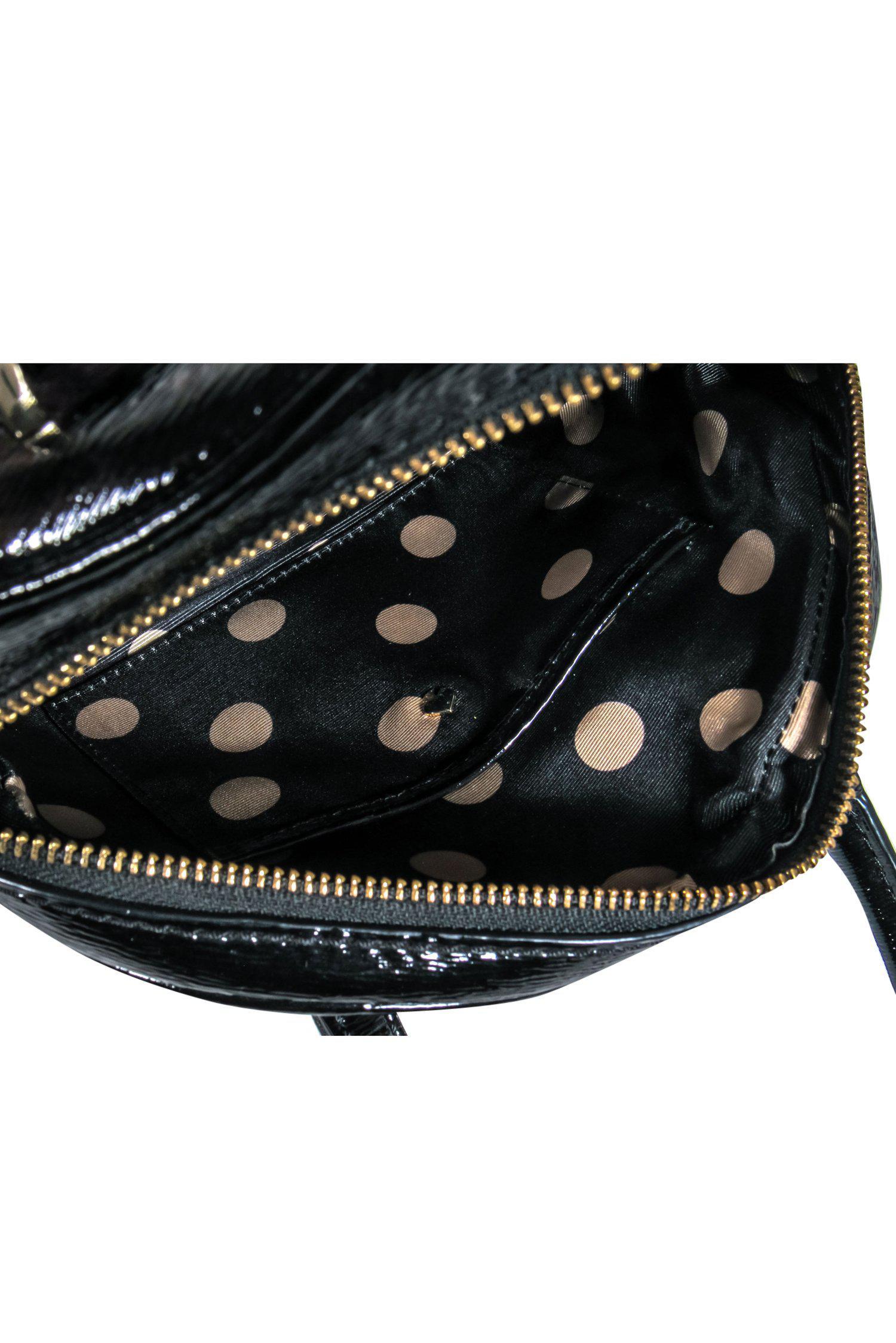 Kate Spade's Stunning Black Patent Leather Convertible Crossbody Bag