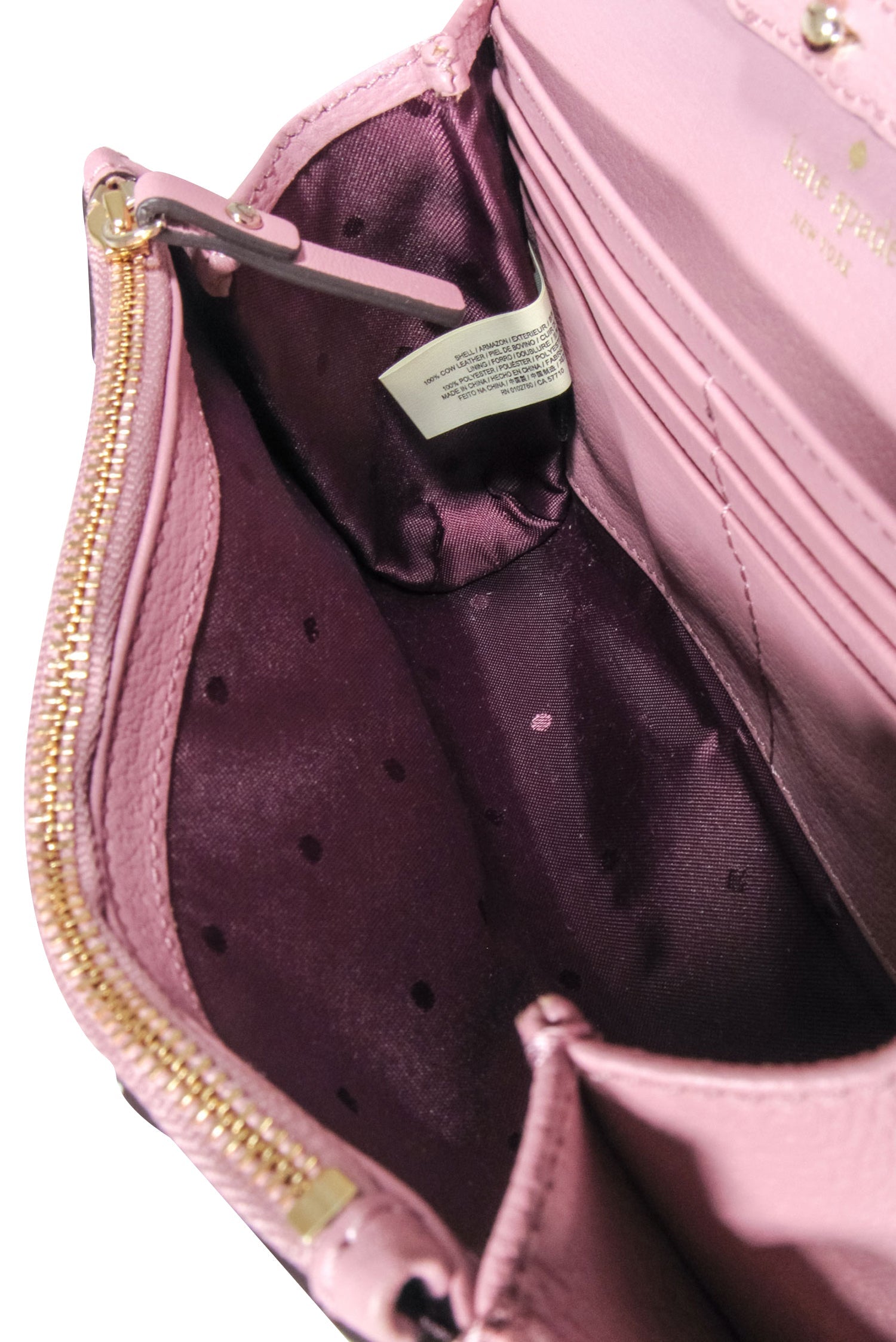 Kate Spade Mauve Pink Leather Bow Front Flap Crossbody - The Ultimate Party Accessory