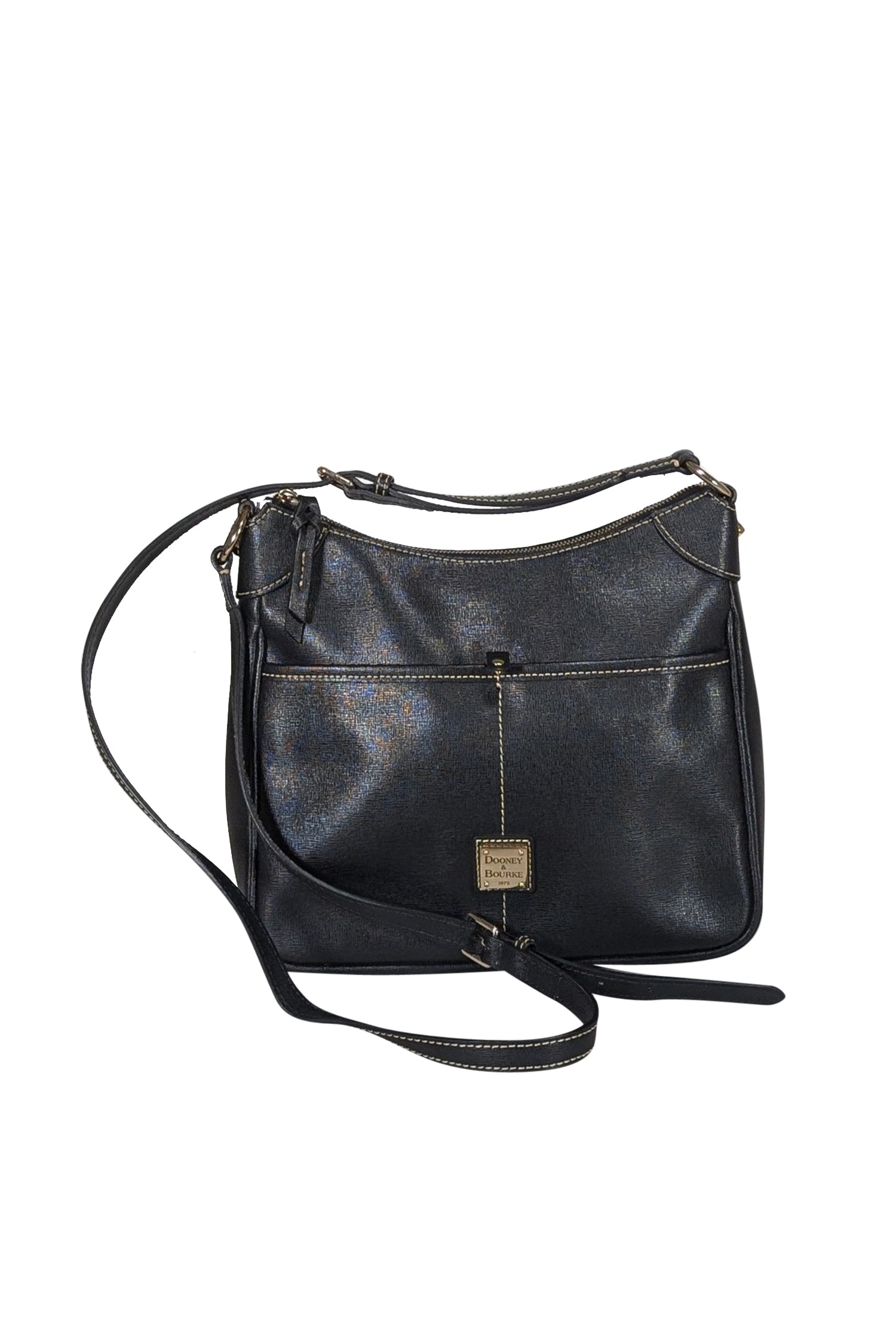 Dooney & Bourke - Stylish Black Leather Crossbody Bag