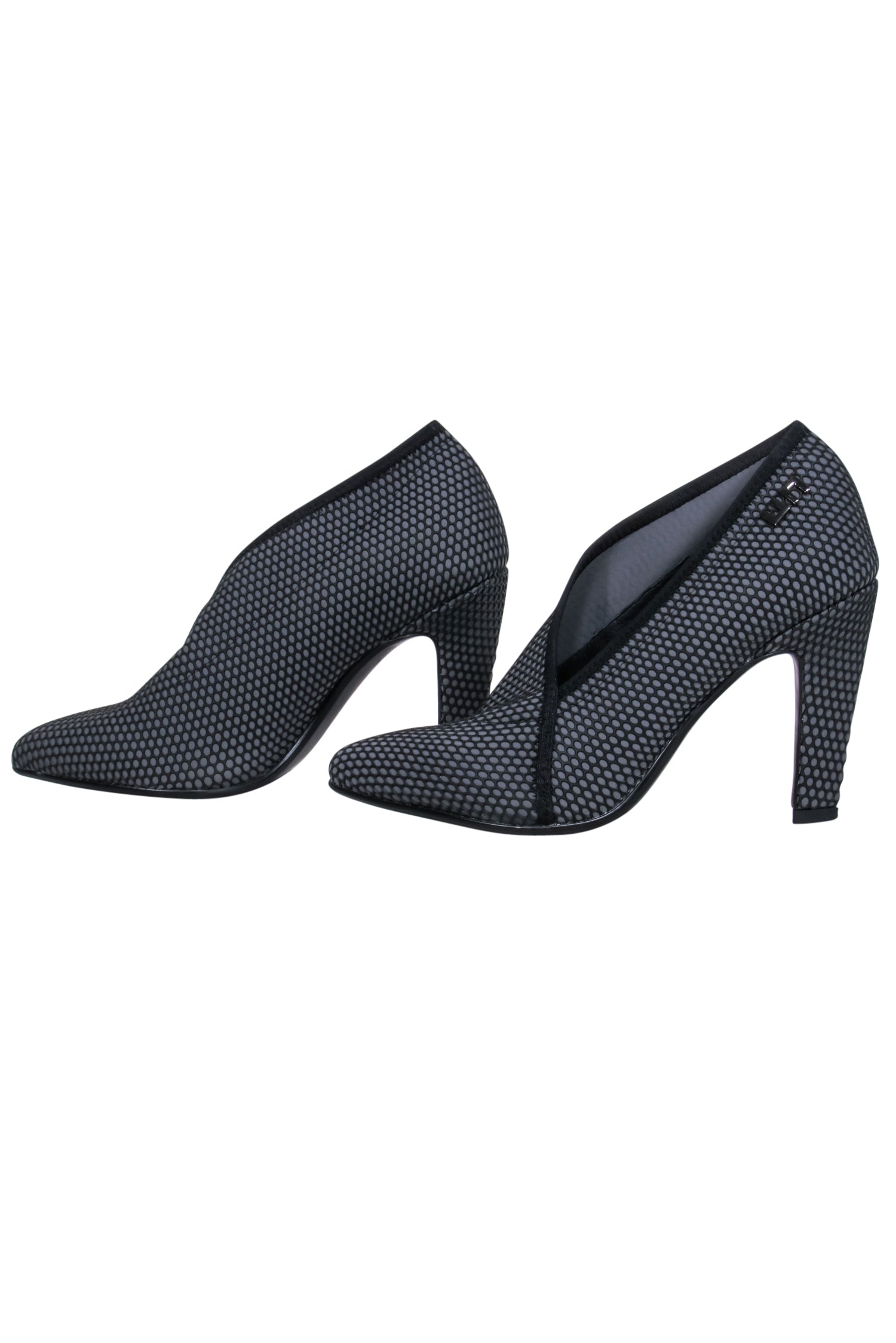 United Nude Grey & Black Mesh Pointed Toe Pumps - Size 9.5 - Make a Bold Statement!