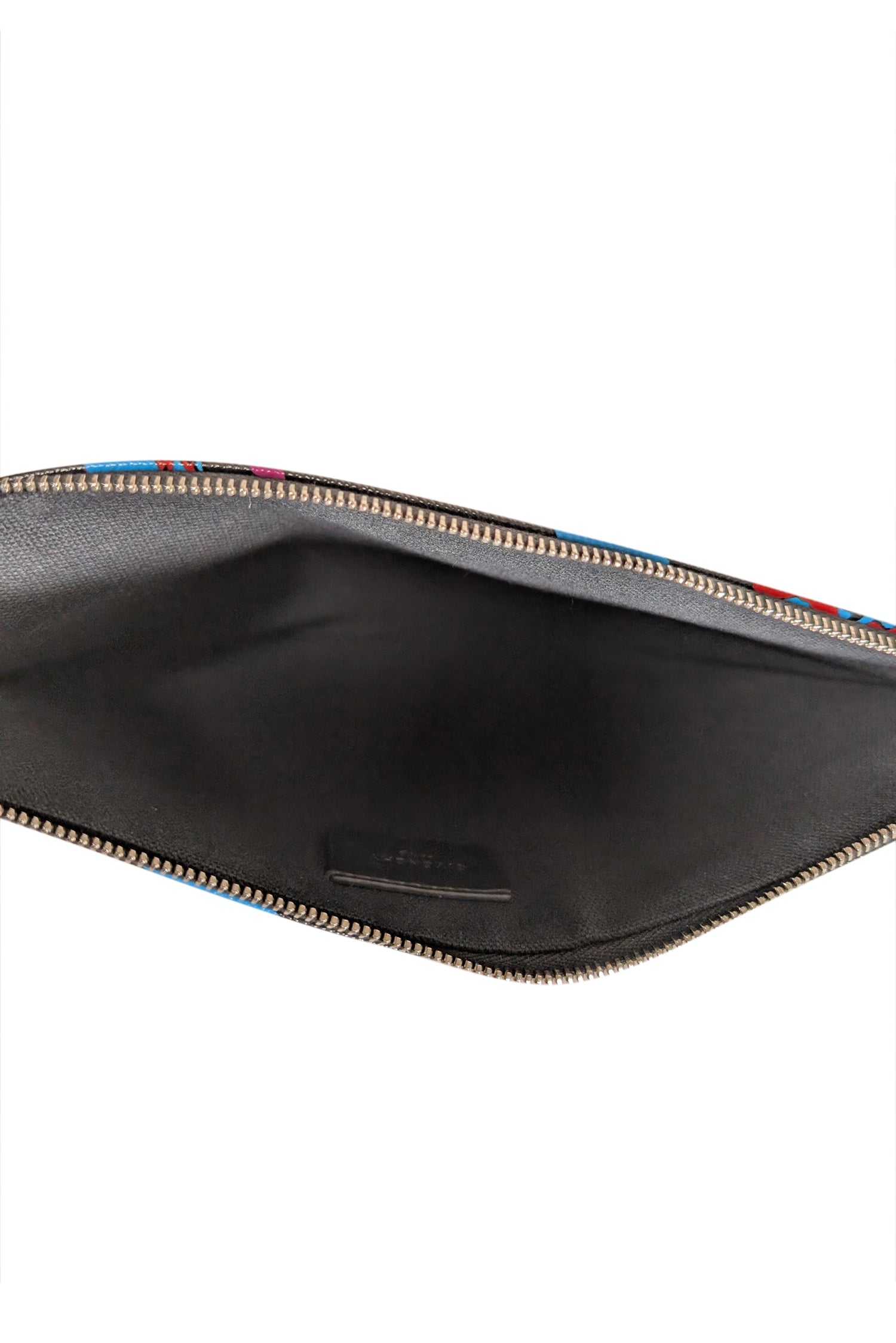 Givenchy - Stunning Black & Multi-Color Floral Print Zipper Clutch