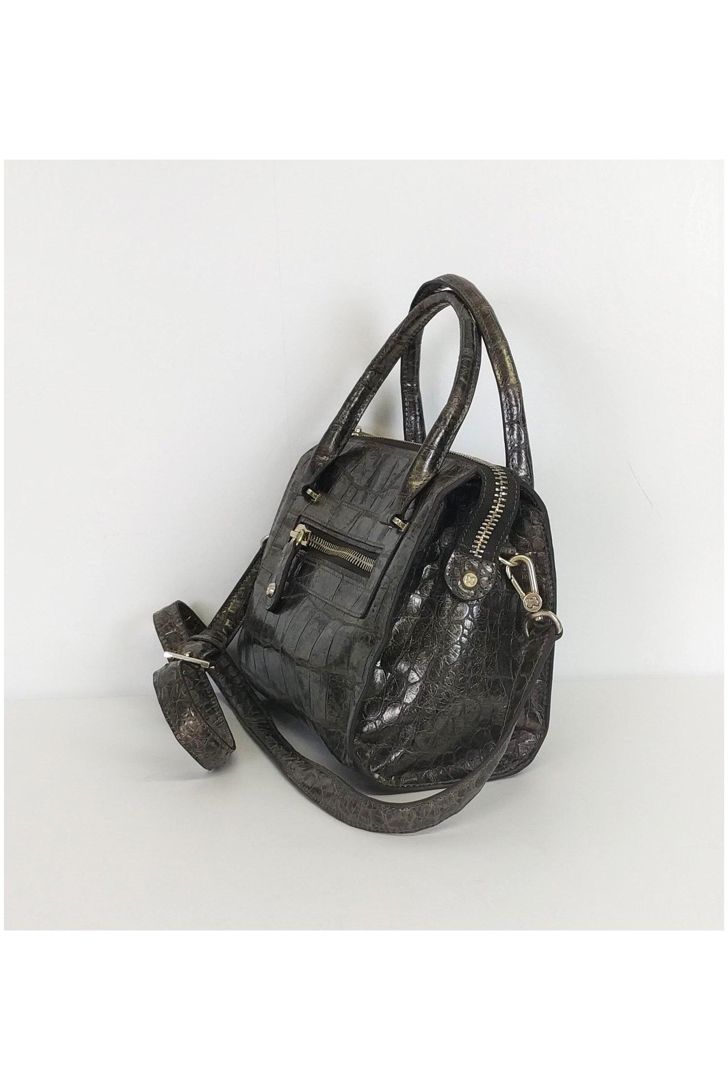 Eric Javits Metallic Brown Glam Mini Bag