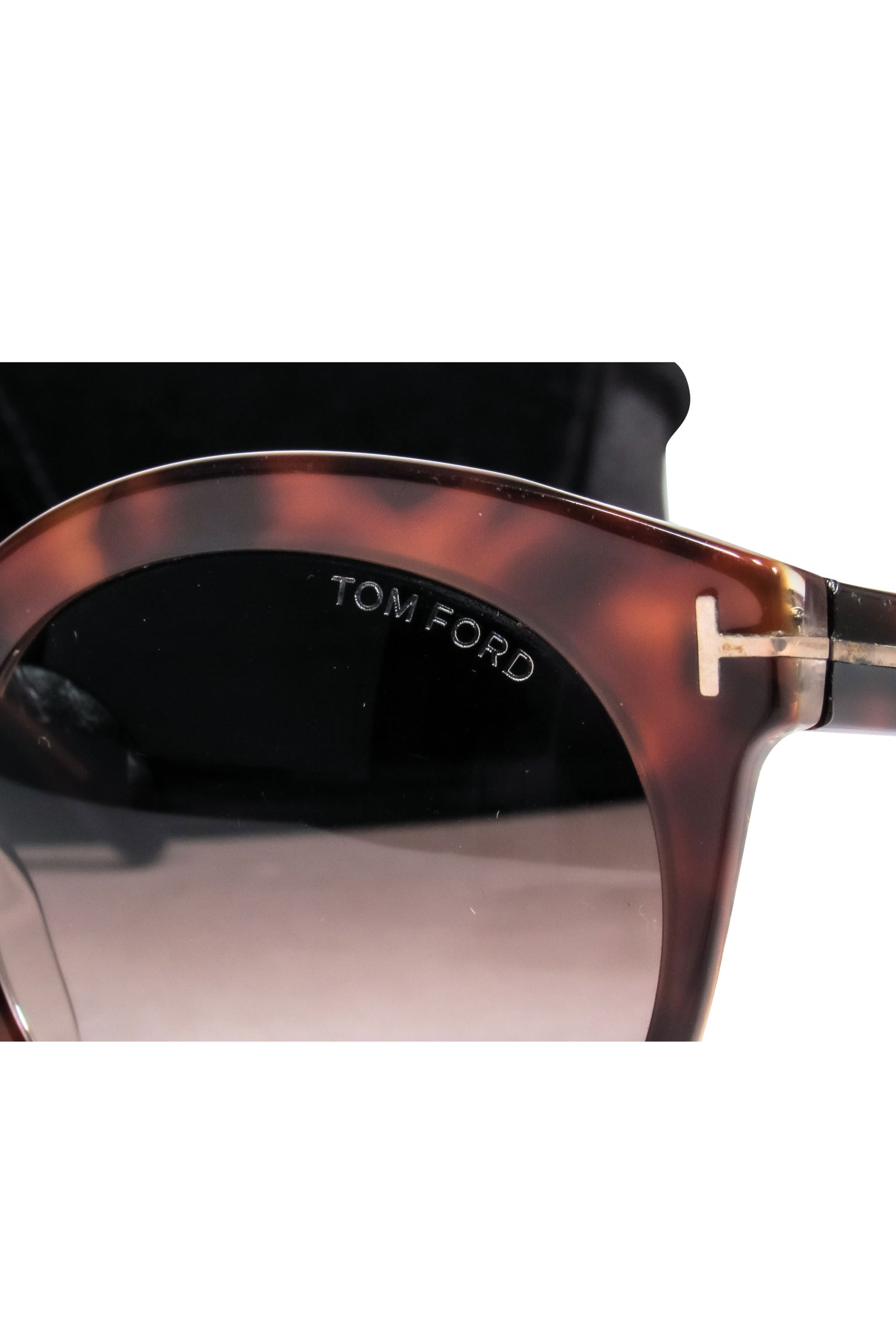 Tom Ford Dark Brown Tortoise Shell Round Sunglasses - Fashion Statement!