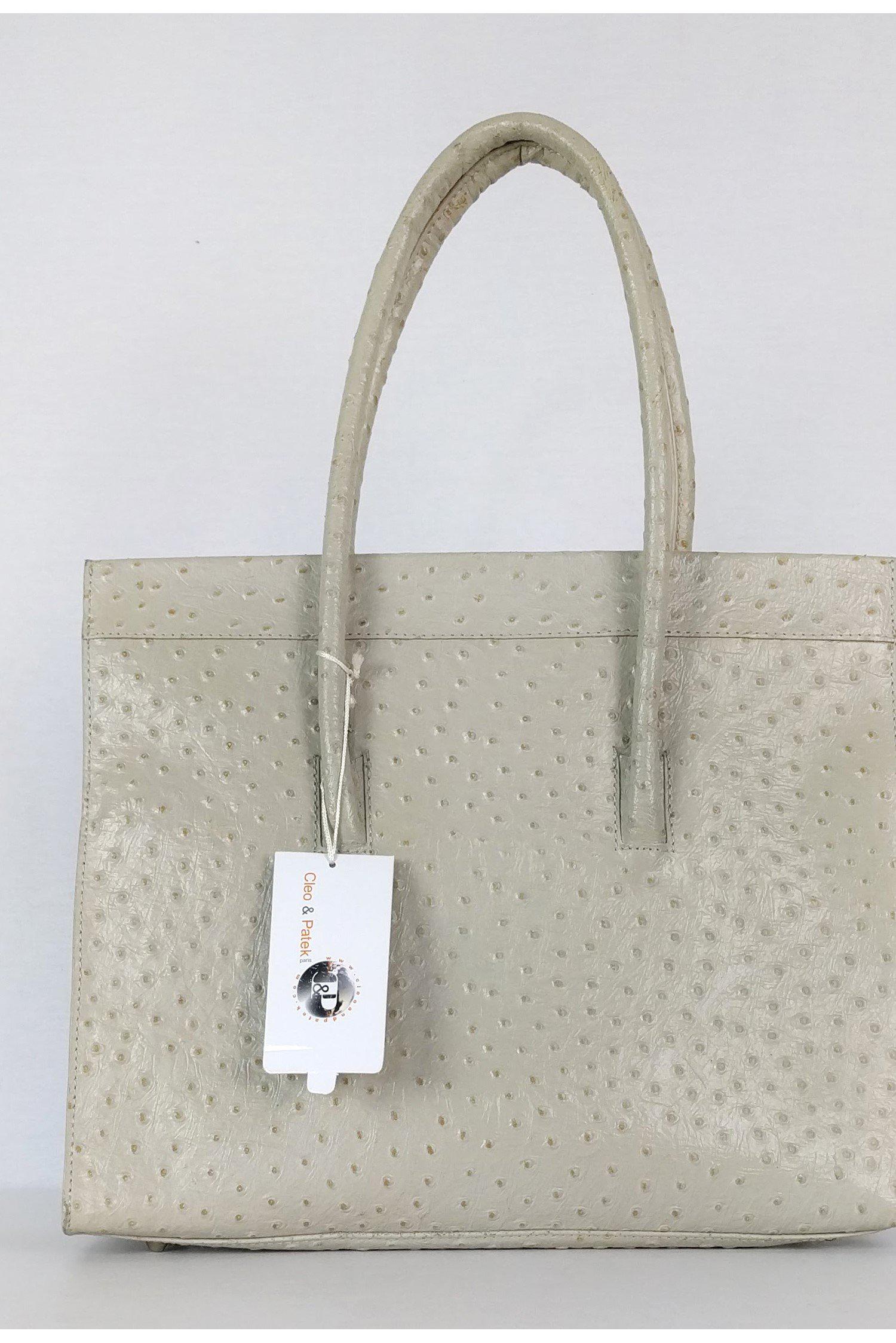 Cleo & Patek - Luxurious Cream Textured Tote Bag - A Must-Have!