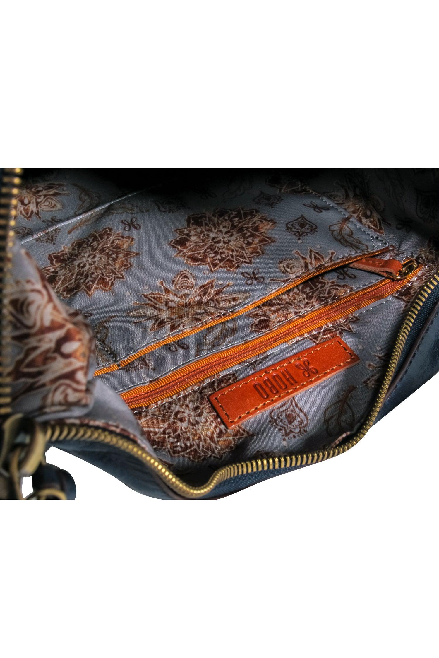 HOBO Navy Blue Leather Large Shoulder Bag - Elevate Your Style