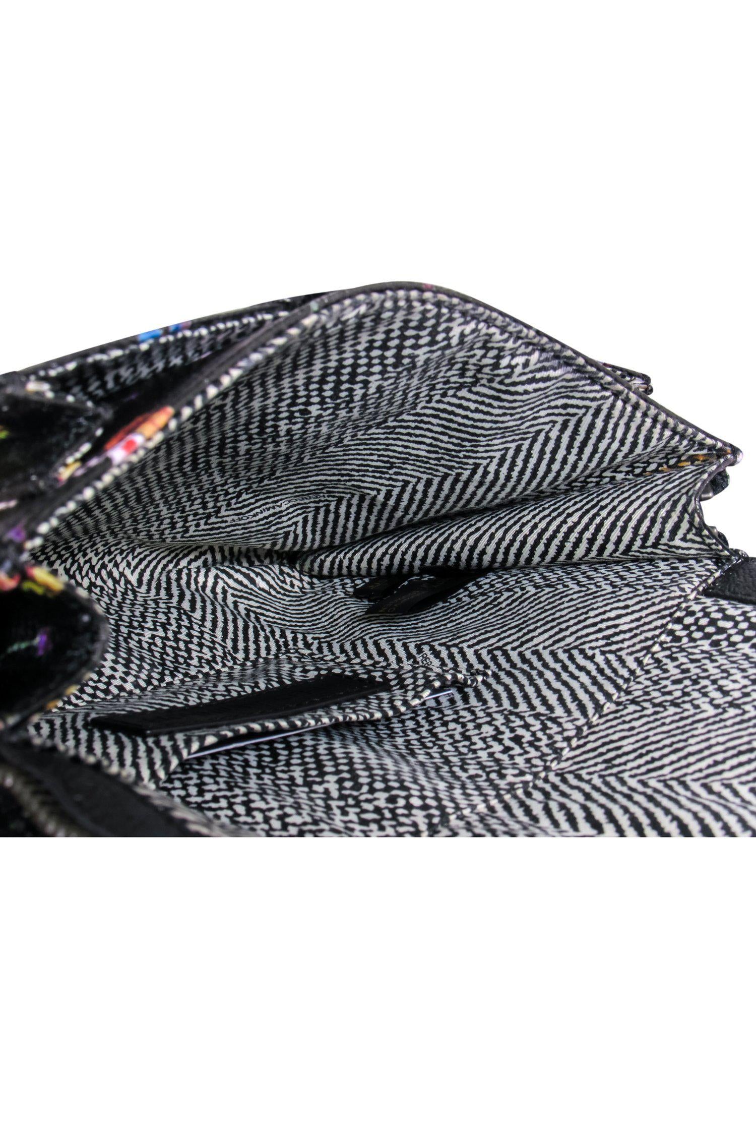 Rebecca Minkoff - Stunning Black & Multicolored Pebbled Leather Crossbody Bag