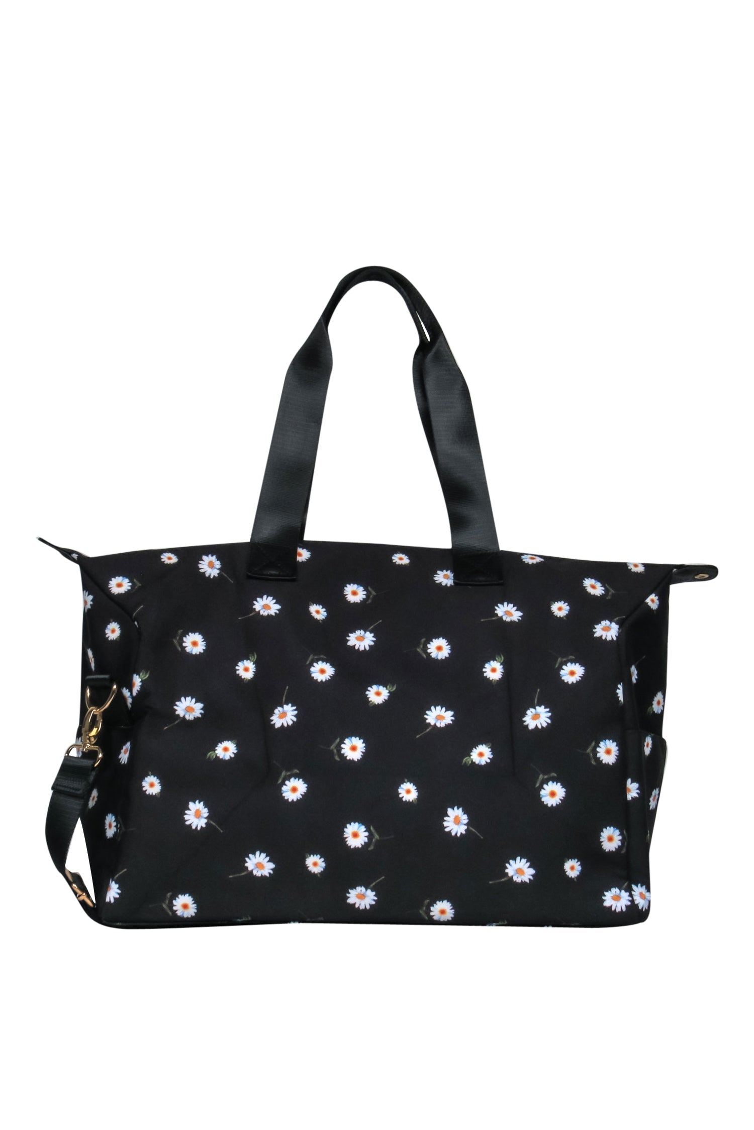 Alice & Olivia's Enchanting Black Daisy Print Duffle Bag