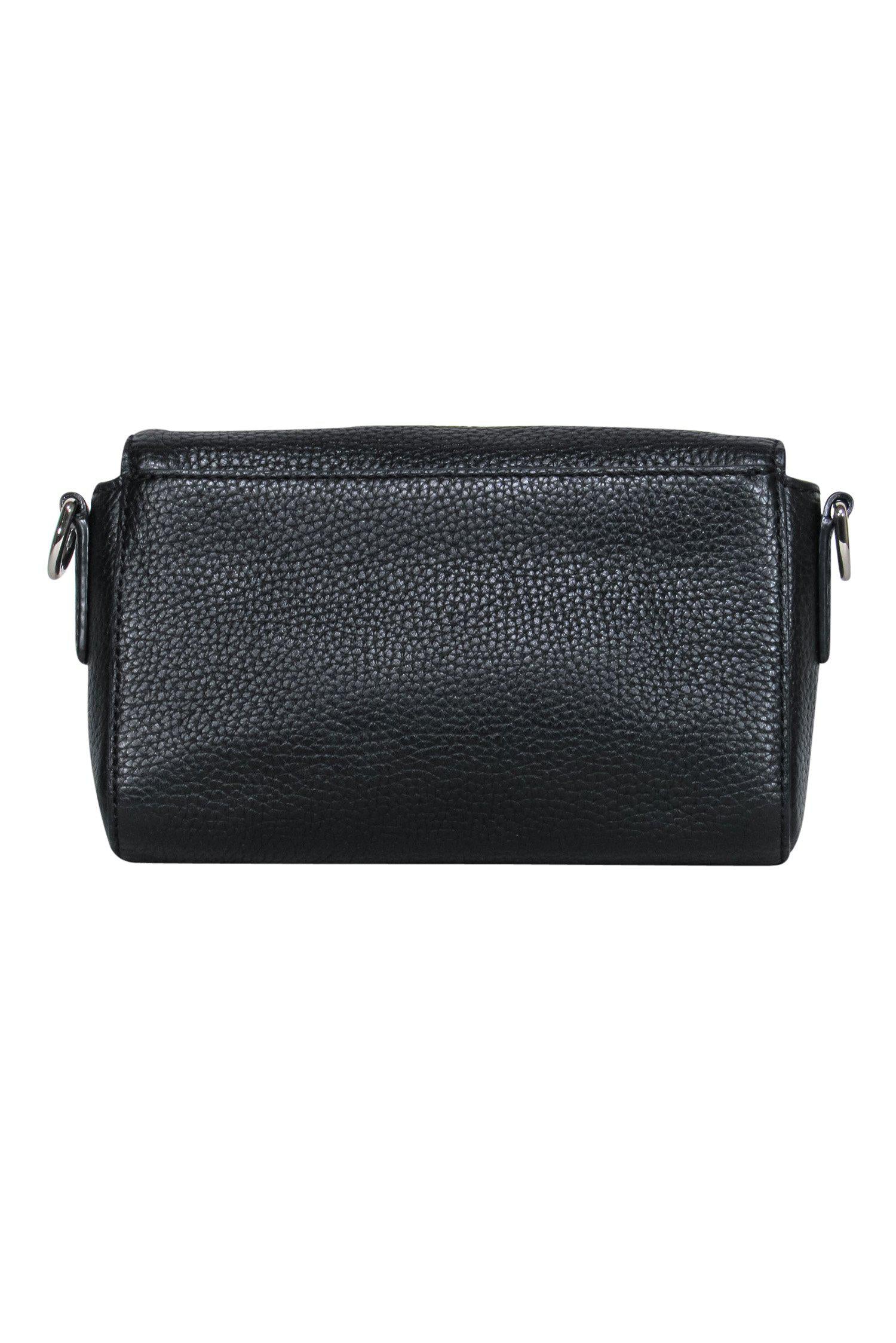 Marc Jacobs - Sleek Black Pebbled Leather Gotham City Crossbody Bag