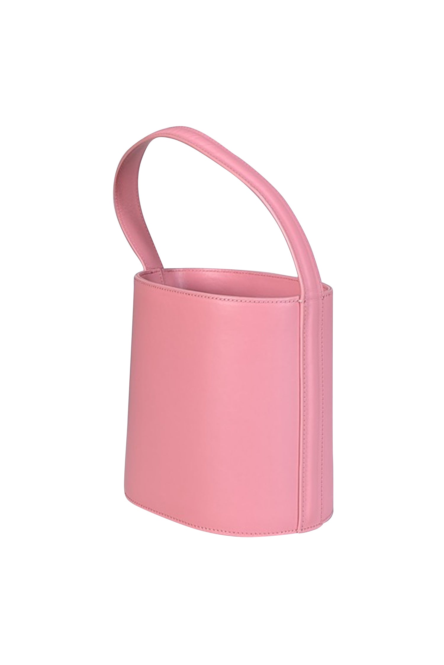 Staud Light Pink Leather Bisset Bucket Bag - Barbie Chic Style